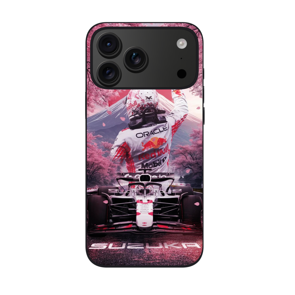 F1 Formula 1 Max Verstappen Phone Case For iPhone Samsung Galaxy Pixel - Max Verstappen Suzuka Victory Rising Sun Art