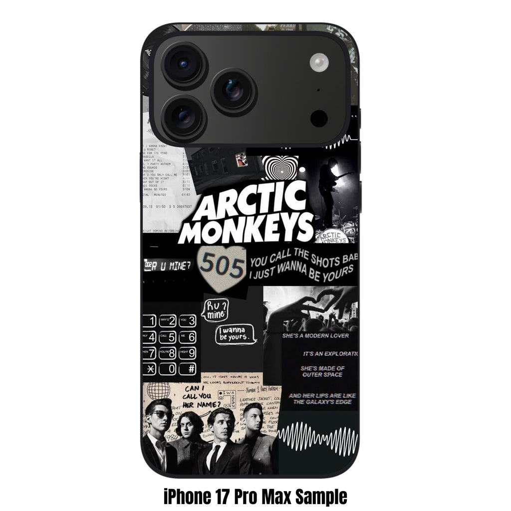 Arctic Monkeys Phone Case For iPhone Samsung Galaxy Pixel - Arctic Monkeys Signature Logo And Lyric Collage Poster