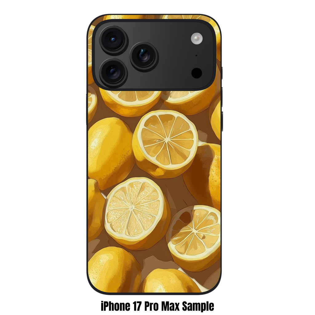 Lemon Pattern Phone Case For iPhone Samsung Galaxy Pixel - Realistic Painted Lemon Packed Pattern