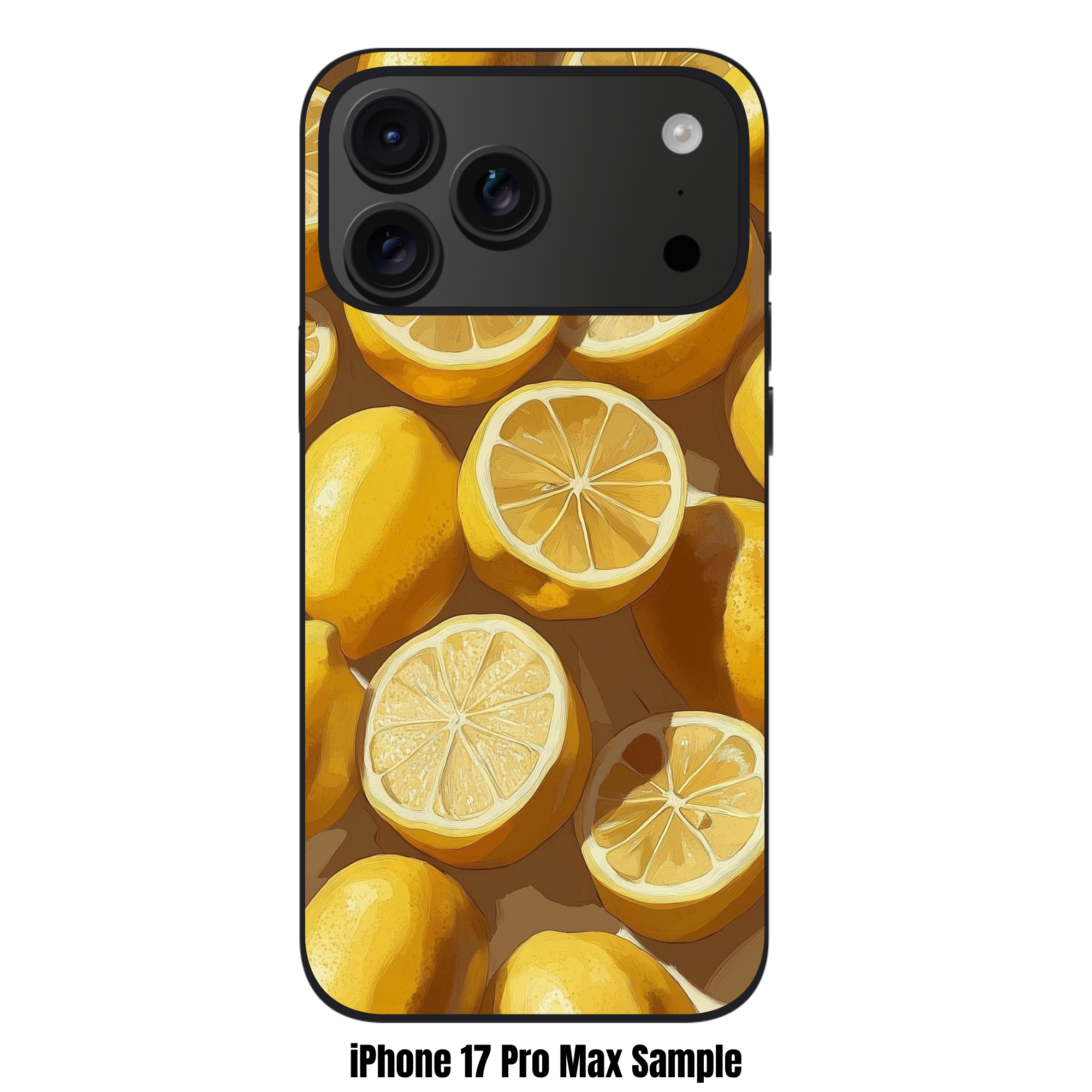 Lemon Pattern Phone Case For iPhone Samsung Galaxy Pixel - Realistic Painted Lemon Packed Pattern