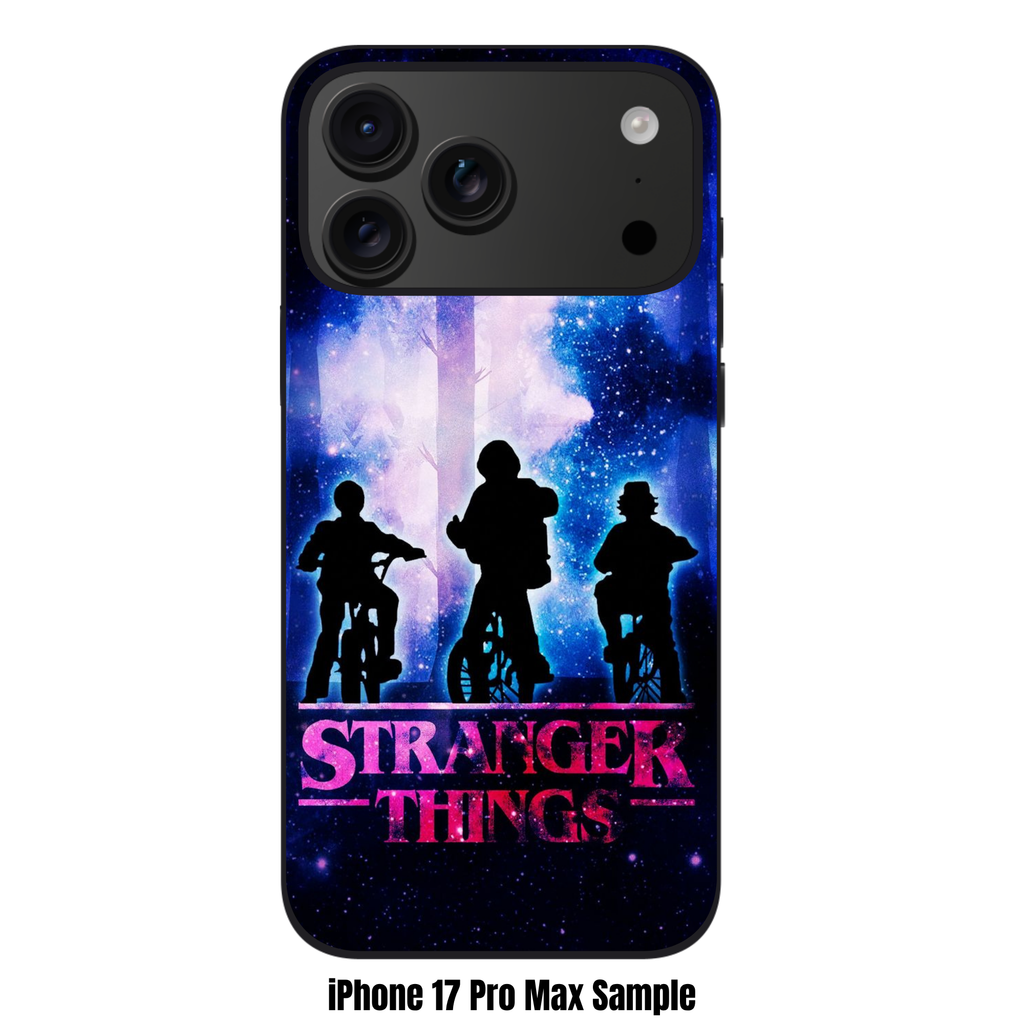 Stranger Things Phone Case For iPhone Samsung Galaxy Pixel - Stranger Things Galaxy Silhouette Art