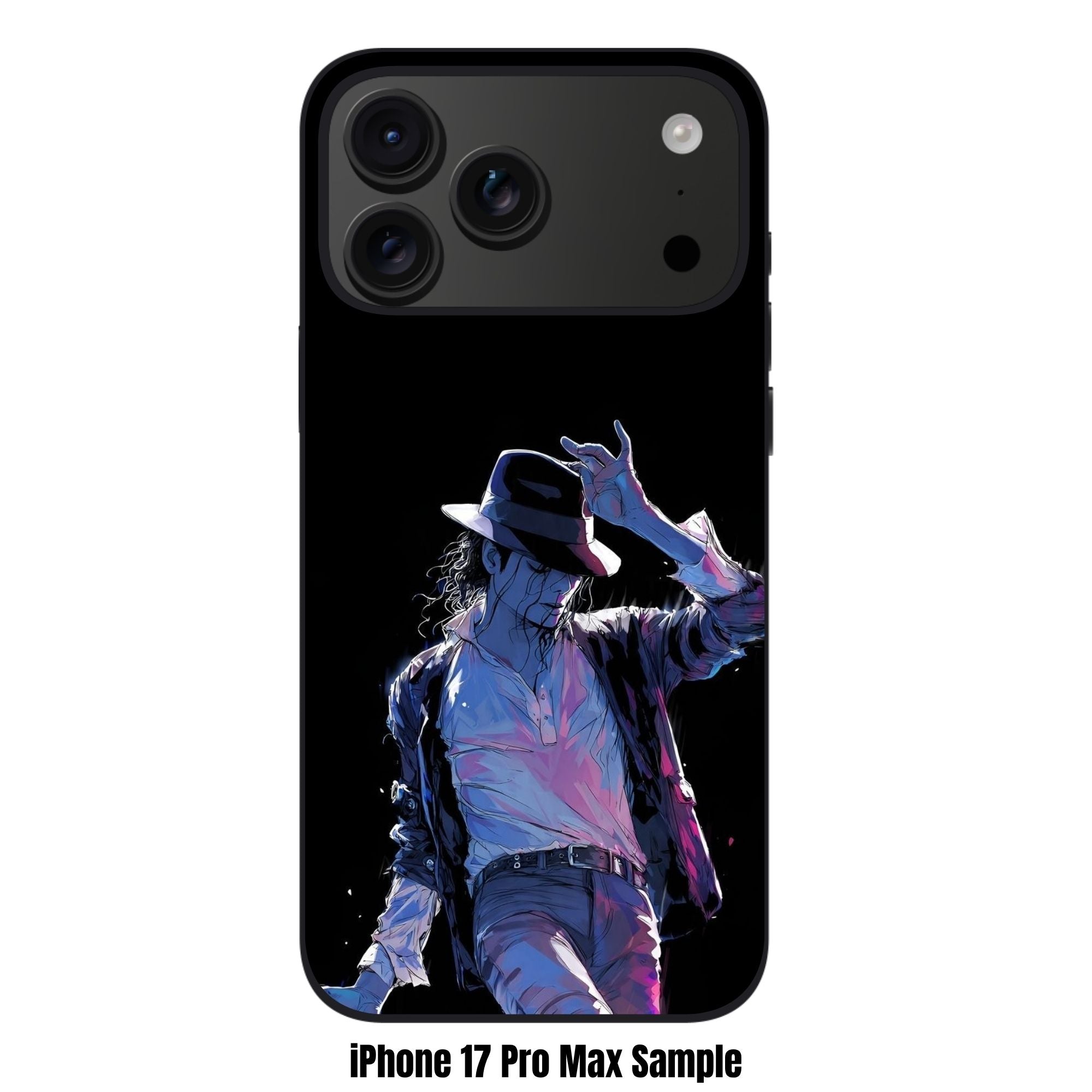 Michael Jackson Phone Case For iPhone Samsung Galaxy Pixel - Michael Jackson Artistic Portrait In Black Background