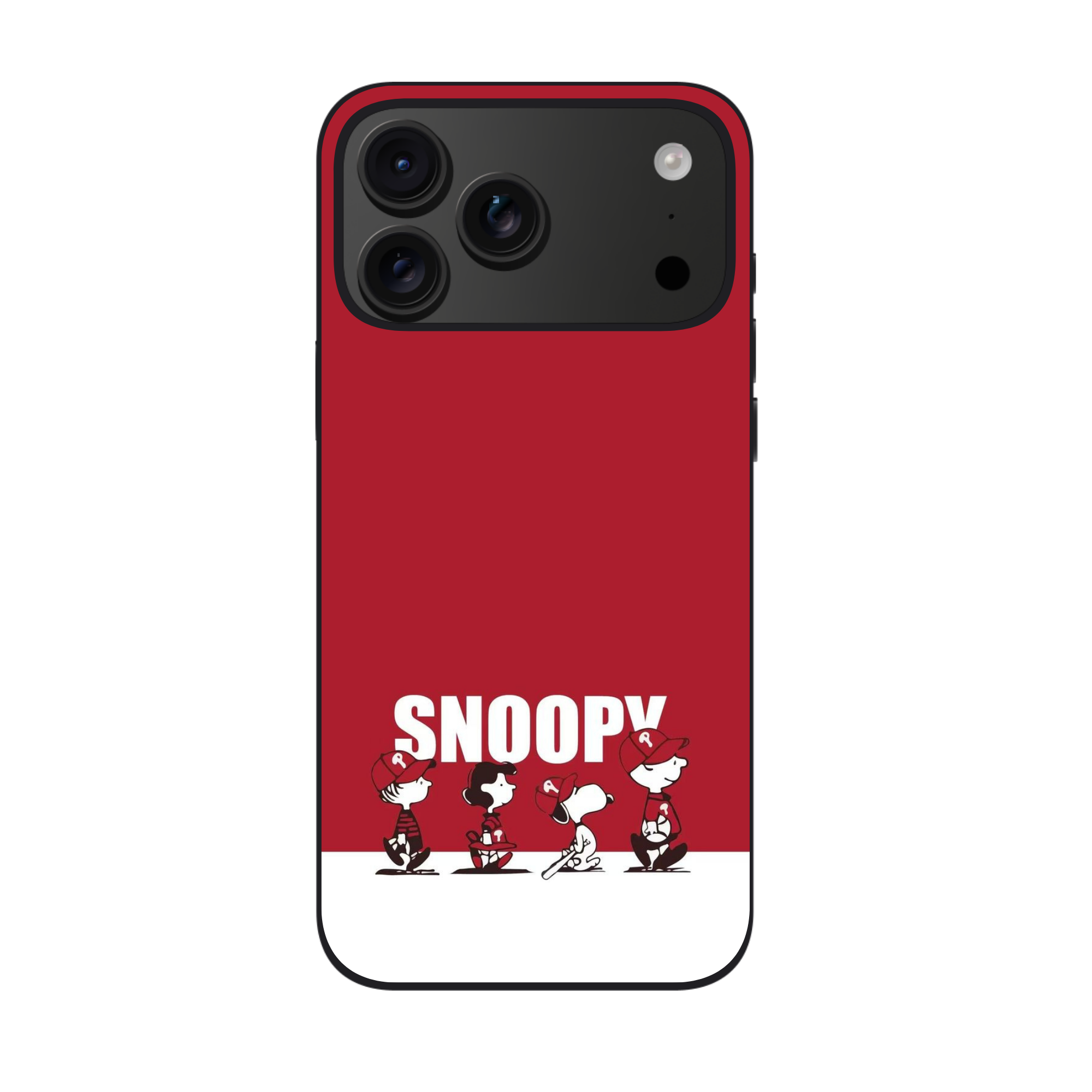 Peanuts Snoopy Phone Case For iPhone Samsung Galaxy Pixel - Peanuts Snoopy Baseball Gang Poster