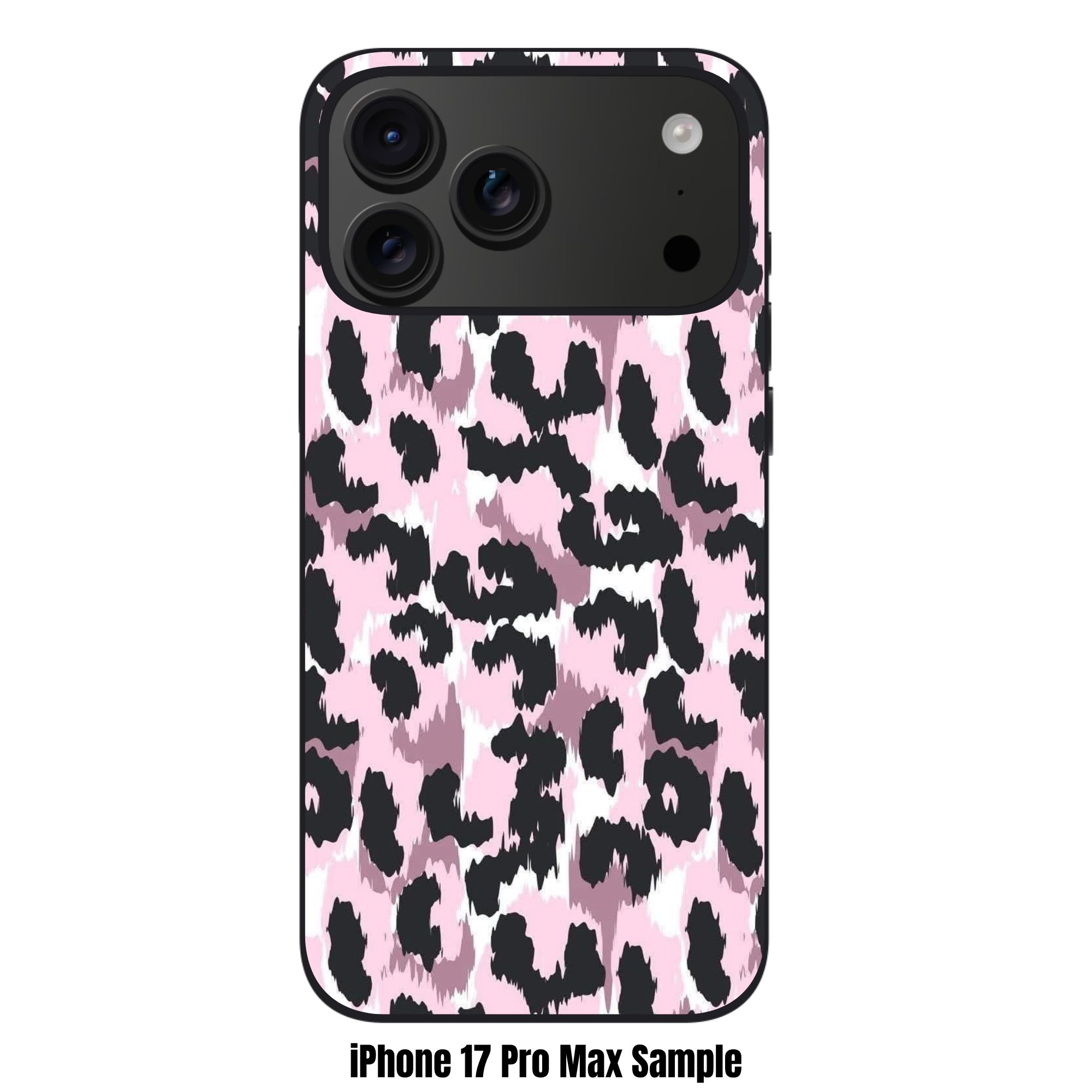 Animal Fur Pattern Phone Case For iPhone Samsung Galaxy Pixel - Pink Leopard Print Pattern