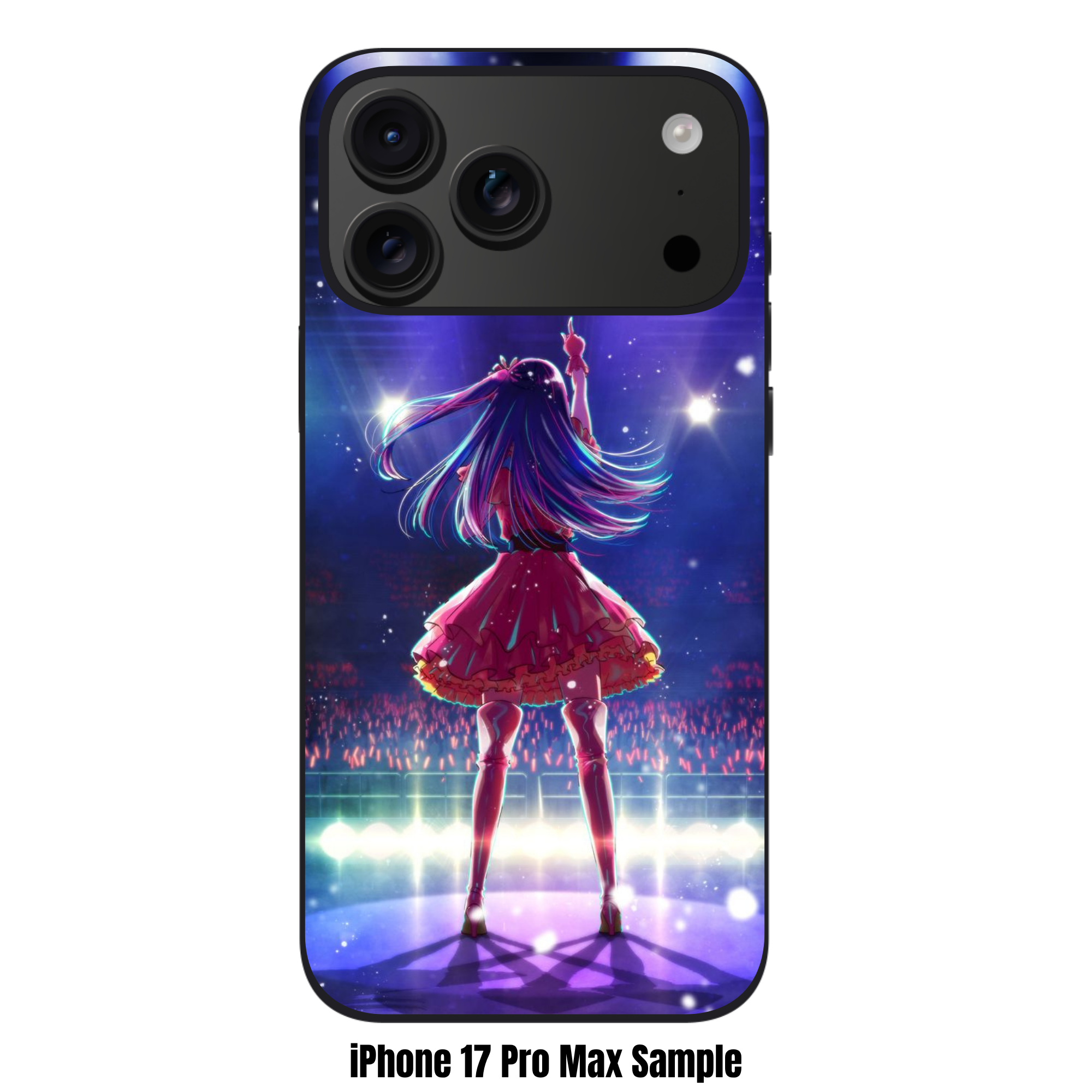Oshi No Ko Ai Hoshino Phone Case For iPhone Samsung Galaxy Pixel - Ai Hoshino Back View Performing On Stage