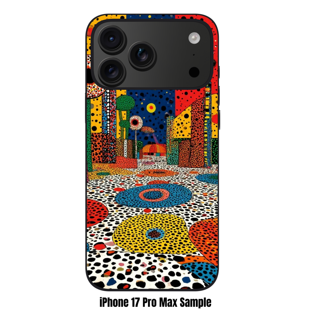 Yayoi Kusama Phone Case For iPhone Samsung Galaxy Pixel - Town In The City Polka Dot Painting