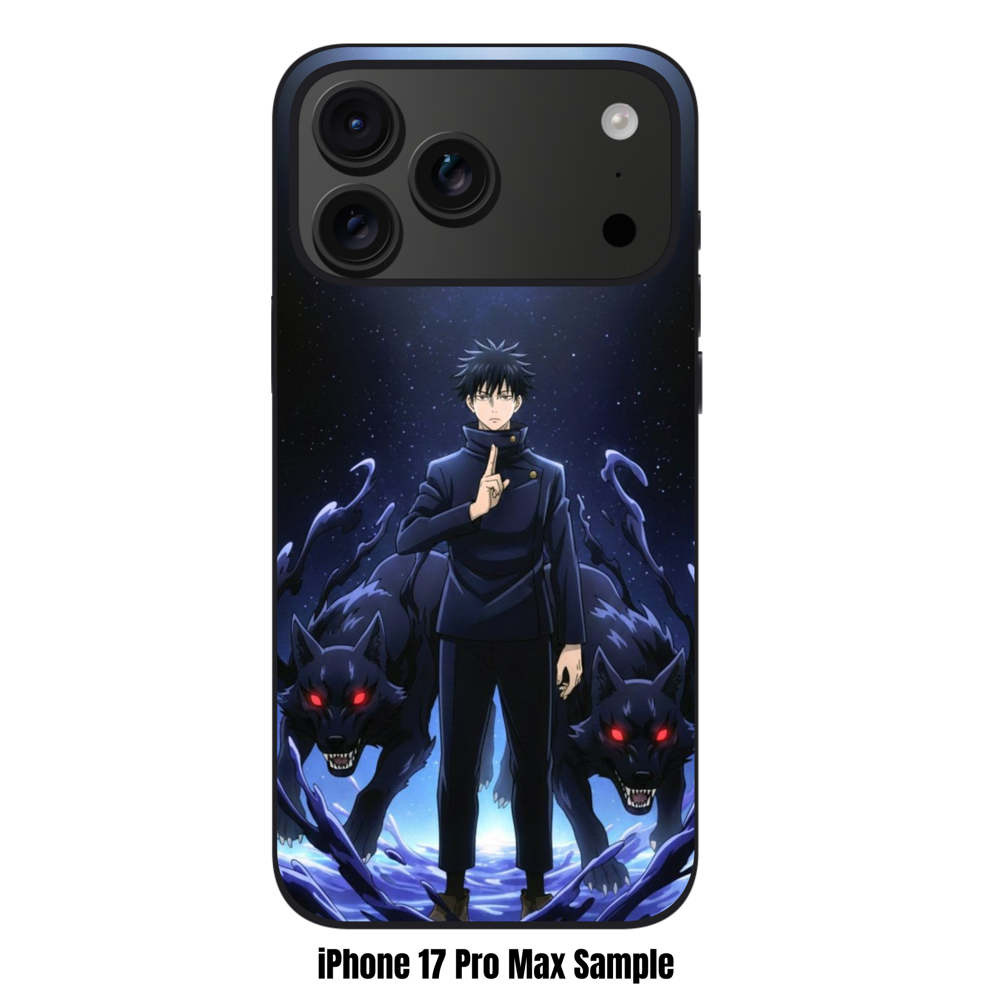Jujutsu Kaisen Megumi Phone Case For iPhone Samsung Galaxy Pixel - Megumi Fushiguro Shadow Spirits Art Poster