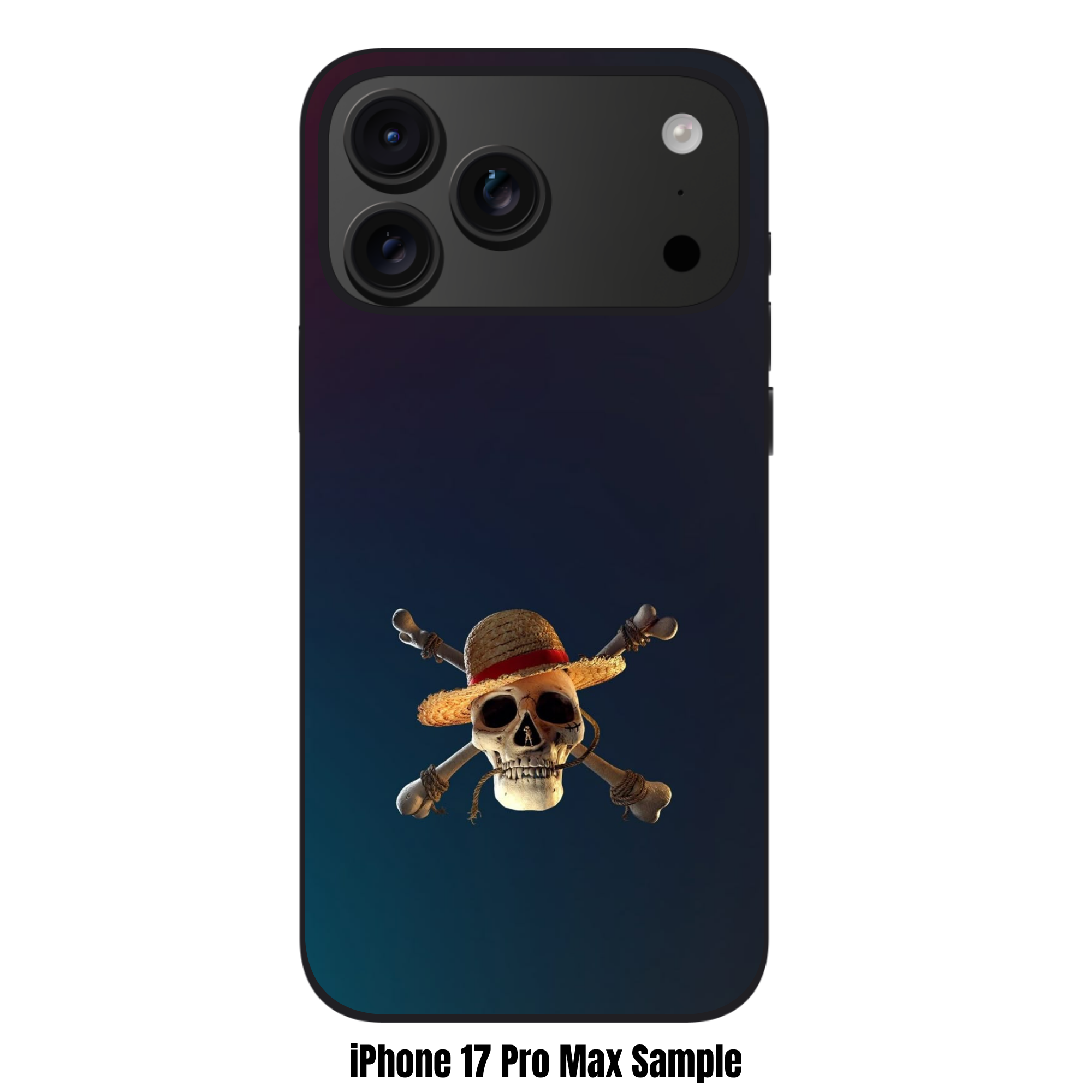 One Piece Live Action Phone Case For iPhone Samsung Galaxy Pixel - 3D Straw Hat Jolly Roger Poster
