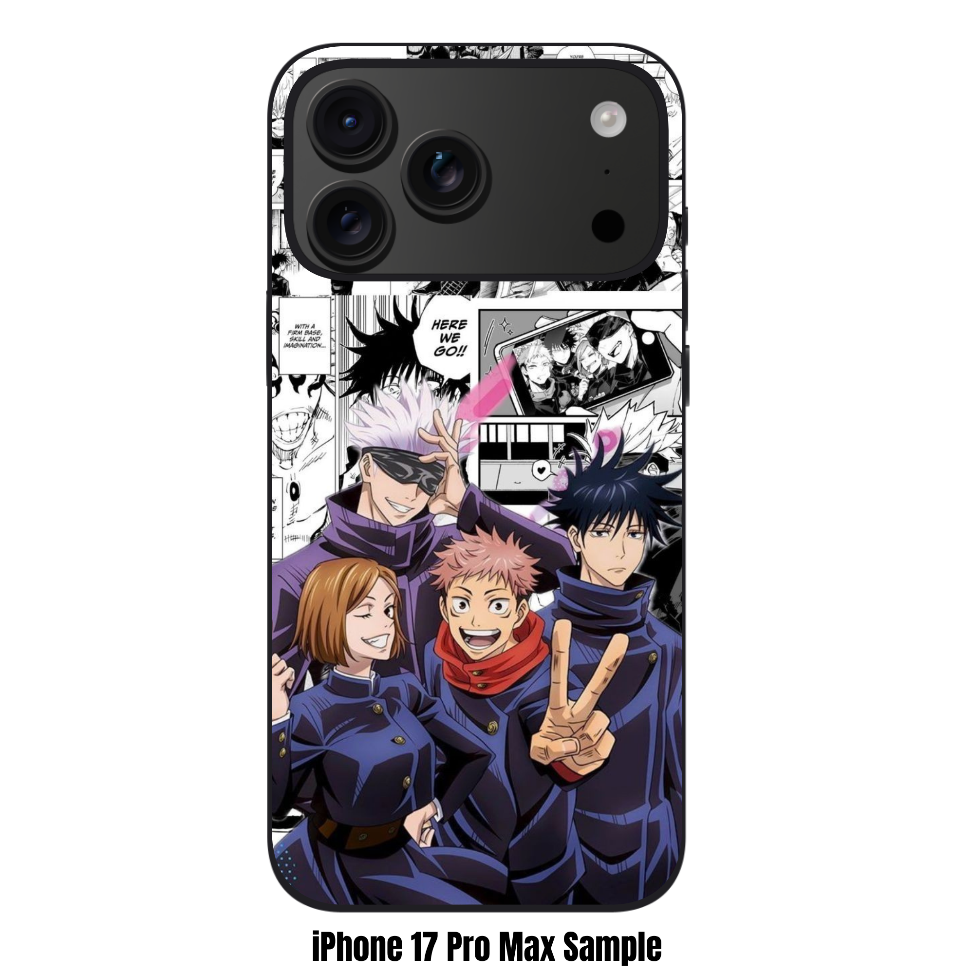 Jujutsu Kaisen Phone Case For iPhone Samsung Galaxy Pixel - Jujutsu Kaisen Team 7 Manga Collage Poster