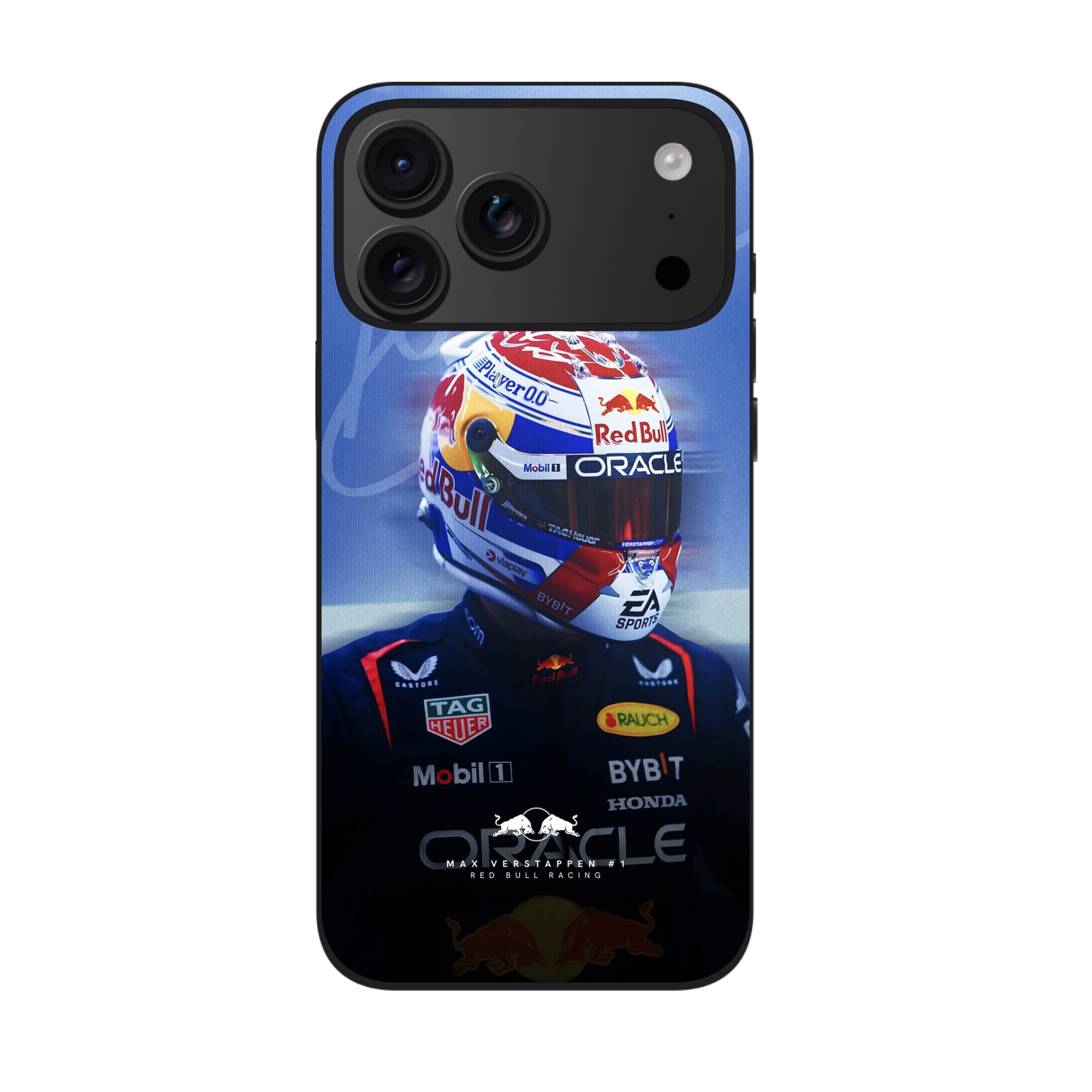 F1 Formula 1 Max Verstappen Phone Case For iPhone Samsung Galaxy Pixel - Max Verstappen Red Bull Racing Profile MV Logo Poster
