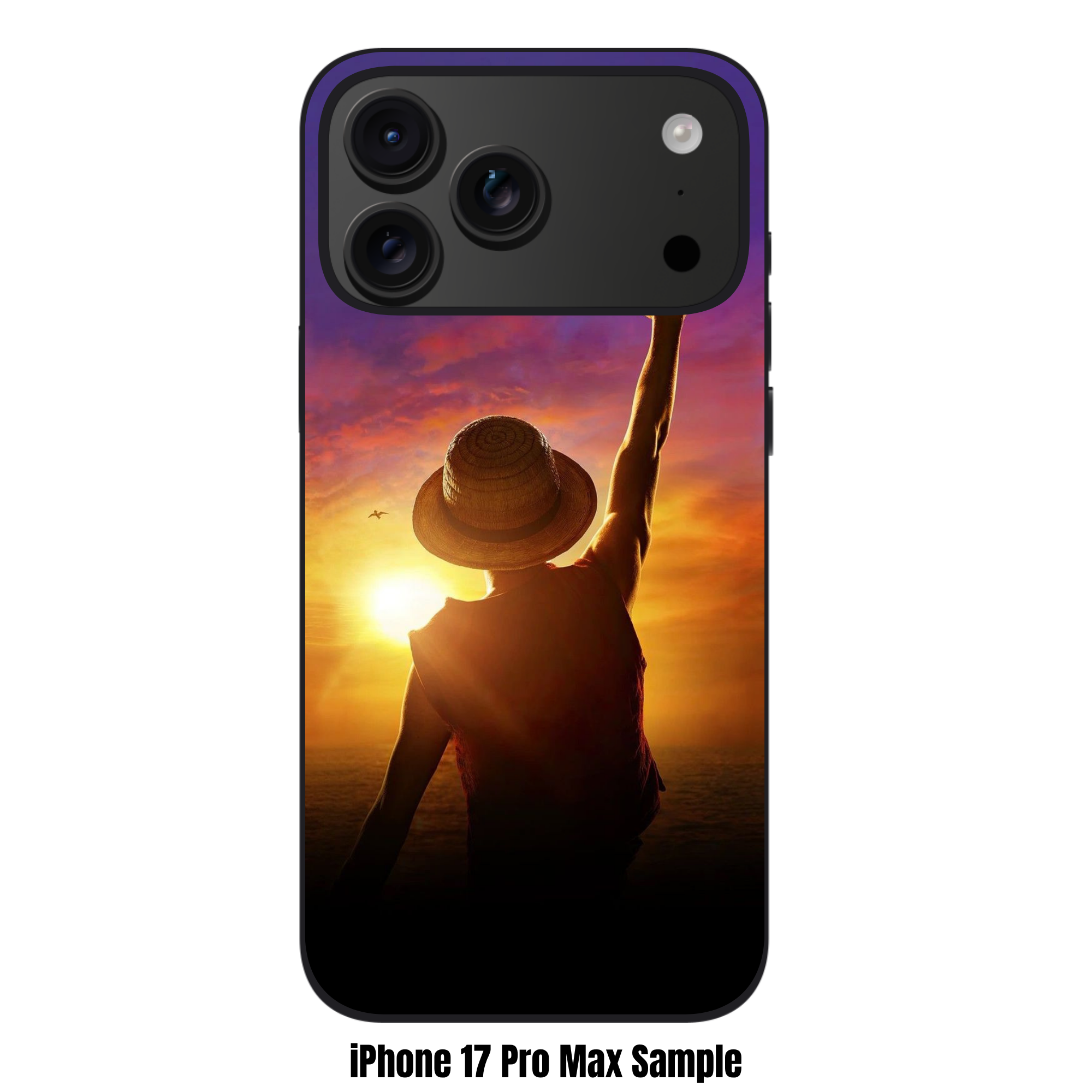 One Piece Live Action Luffy Phone Case For iPhone Samsung Galaxy Pixel - Luffy Sunset Poster
