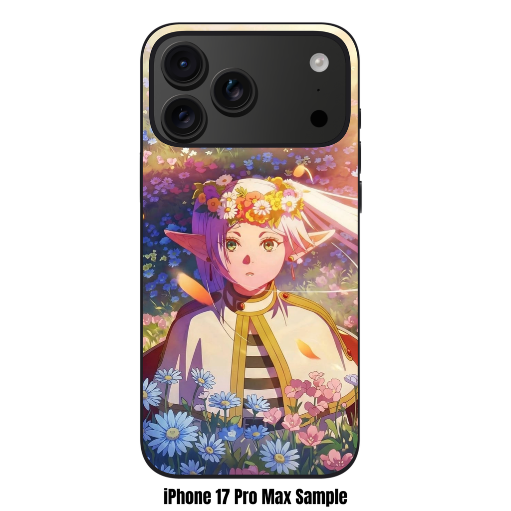 Frieren Beyond Journeys End Frieren Phone Case For iPhone Samsung Galaxy Pixel - Frieren In Field Of Colorful Flowers