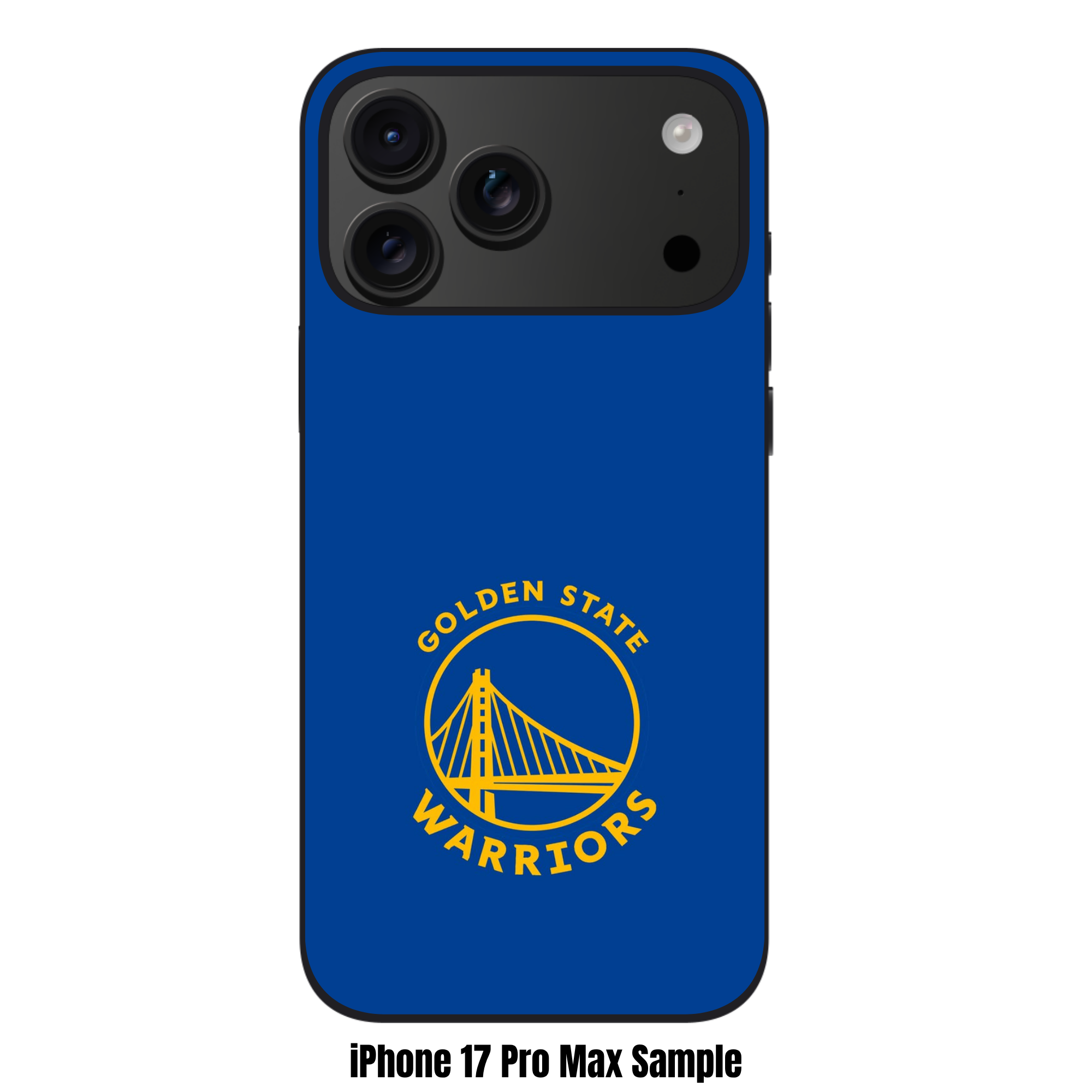 NBA Golden State Warriors Phone Case For iPhone Samsung Galaxy Pixel - Golden State Warriors Logo On Blue Background