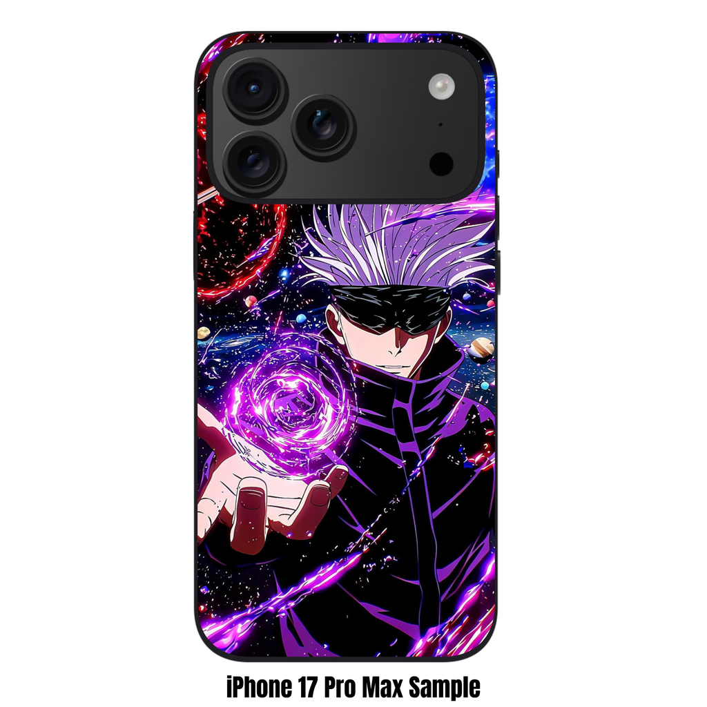 Jujutsu Kaisen Gojo Phone Case For iPhone Samsung Galaxy Pixel - Gojo Satoru Hollow Purple Cosmic Space