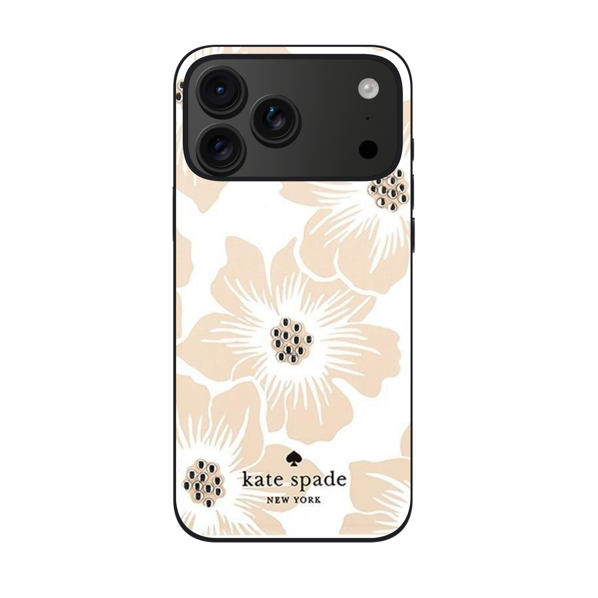 Kate Spade Phone Case For iPhone Samsung Galaxy Pixel - Kate Spade Hollyhock Floral Cream