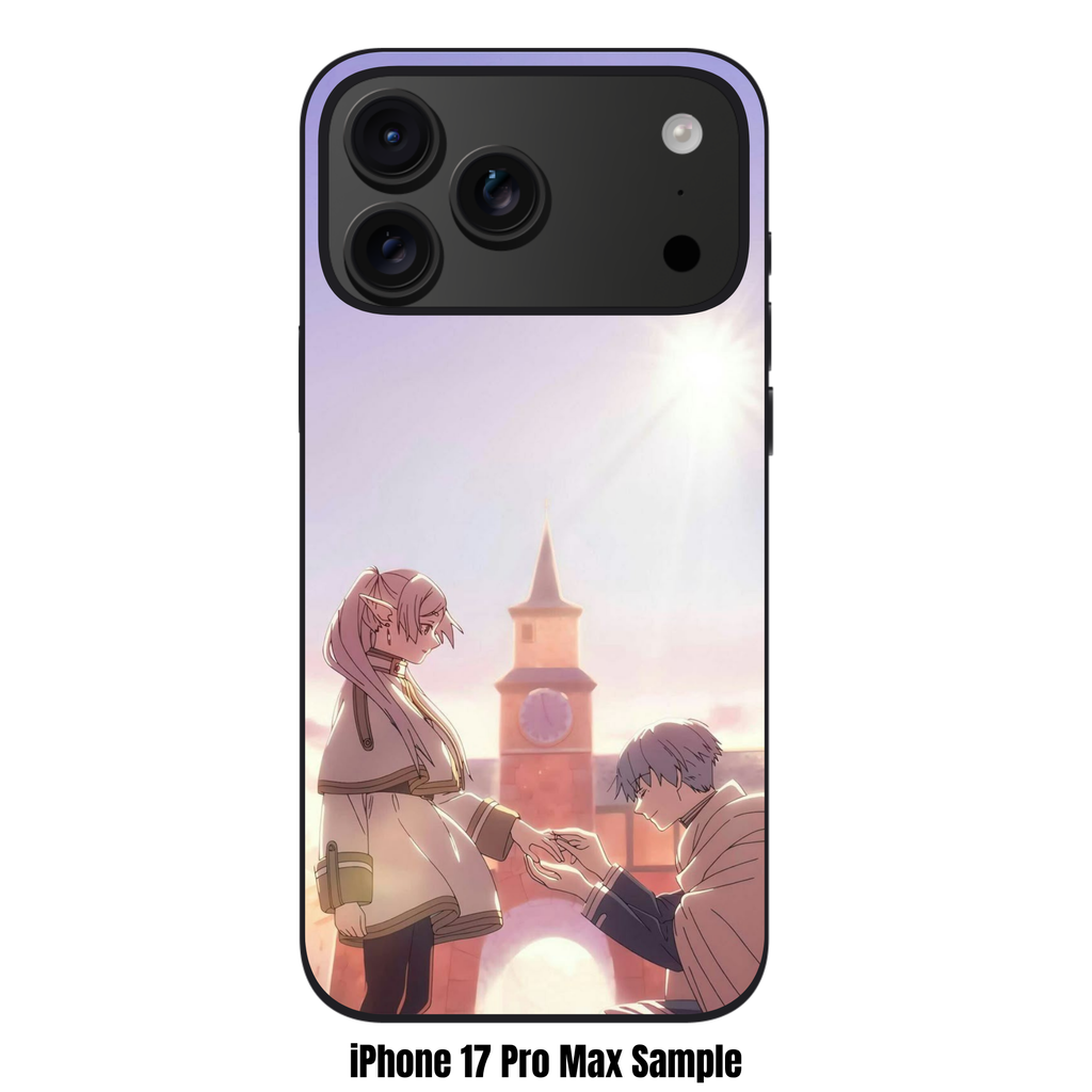 Frieren Beyond Journeys End Phone Case For iPhone Samsung Galaxy Pixel - Himmel Ringing Frieren Finger In Front Of Clock Tower
