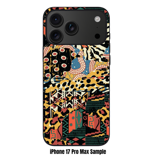 Art Print Phone Case For iPhone Samsung Galaxy Pixel - Abstract African Tribal Animal Patchwork Pattern