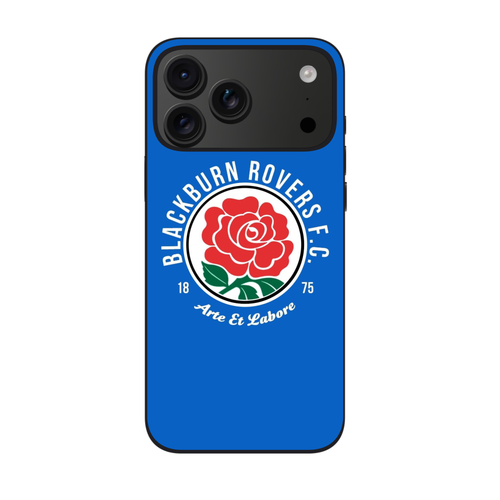 Blackburn Rovers FC Phone Case For iPhone Samsung Galaxy Pixel - Blackburn Rovers FC Crest On Blue Background