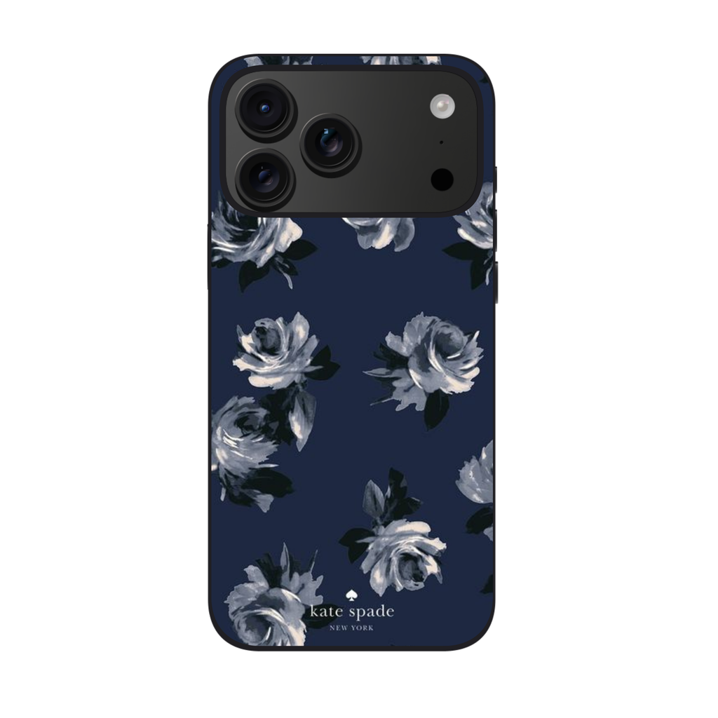 Kate Spade Phone Case For iPhone Samsung Galaxy Pixel - Kate Spade Midnight Roses Pattern