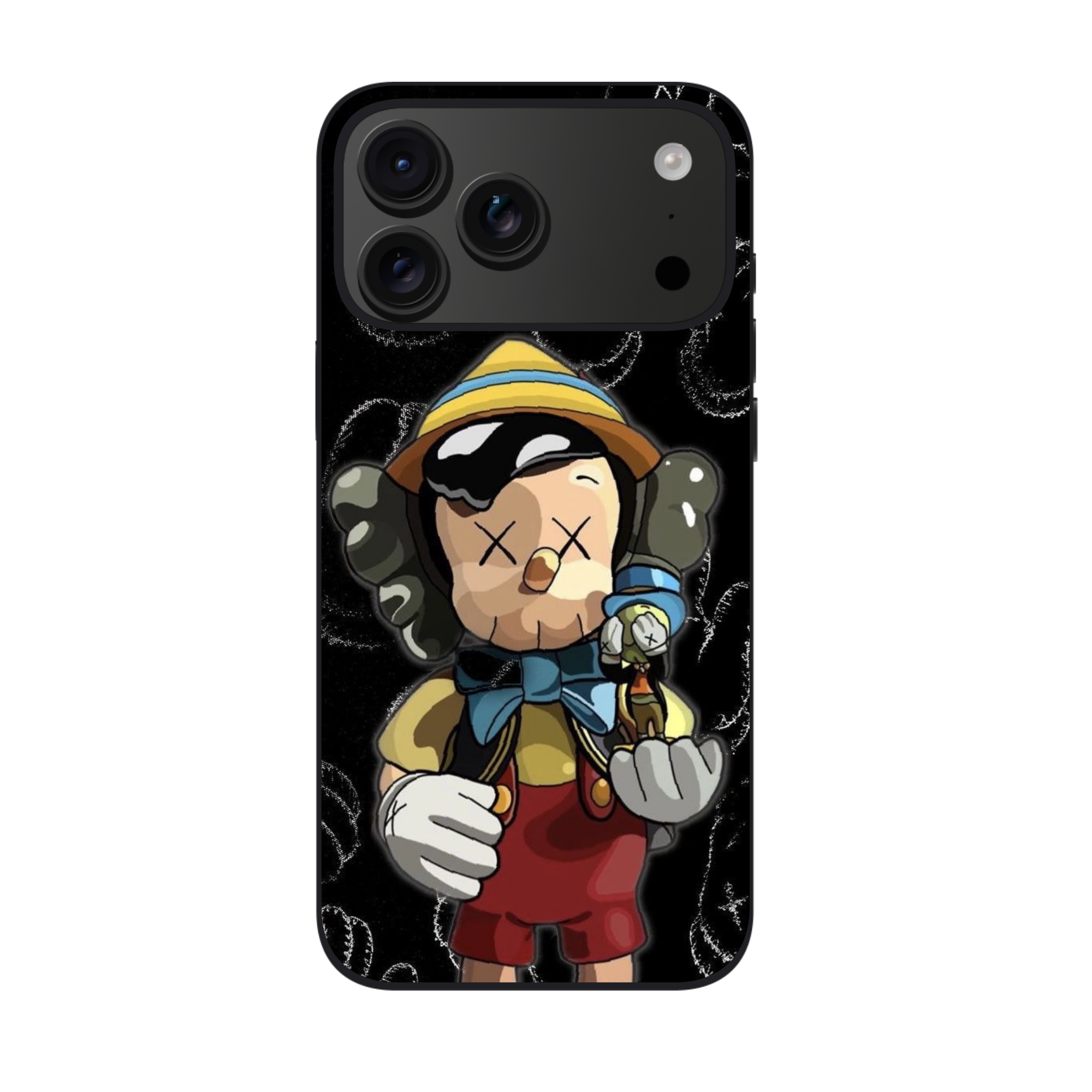 Kaws Pinocchio And Jiminy Cricket Phone Case For iPhone Samsung Galaxy Pixel - Kaws Pinocchio And Jiminy Cricket Poster