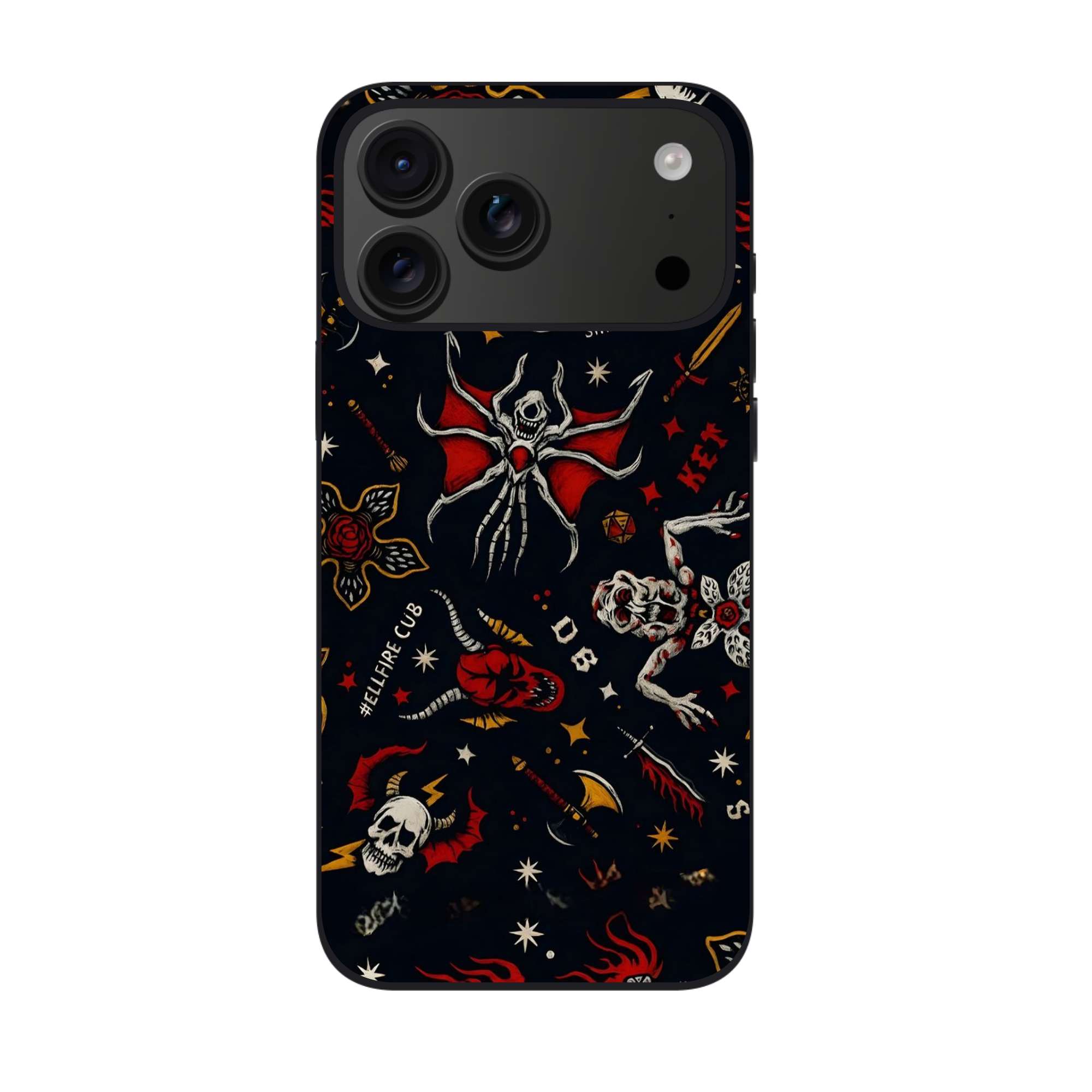 Stranger Things Phone Case For iPhone Samsung Galaxy Pixel - Stranger Things Hellfire Club Upside Down Beasties Collage Art