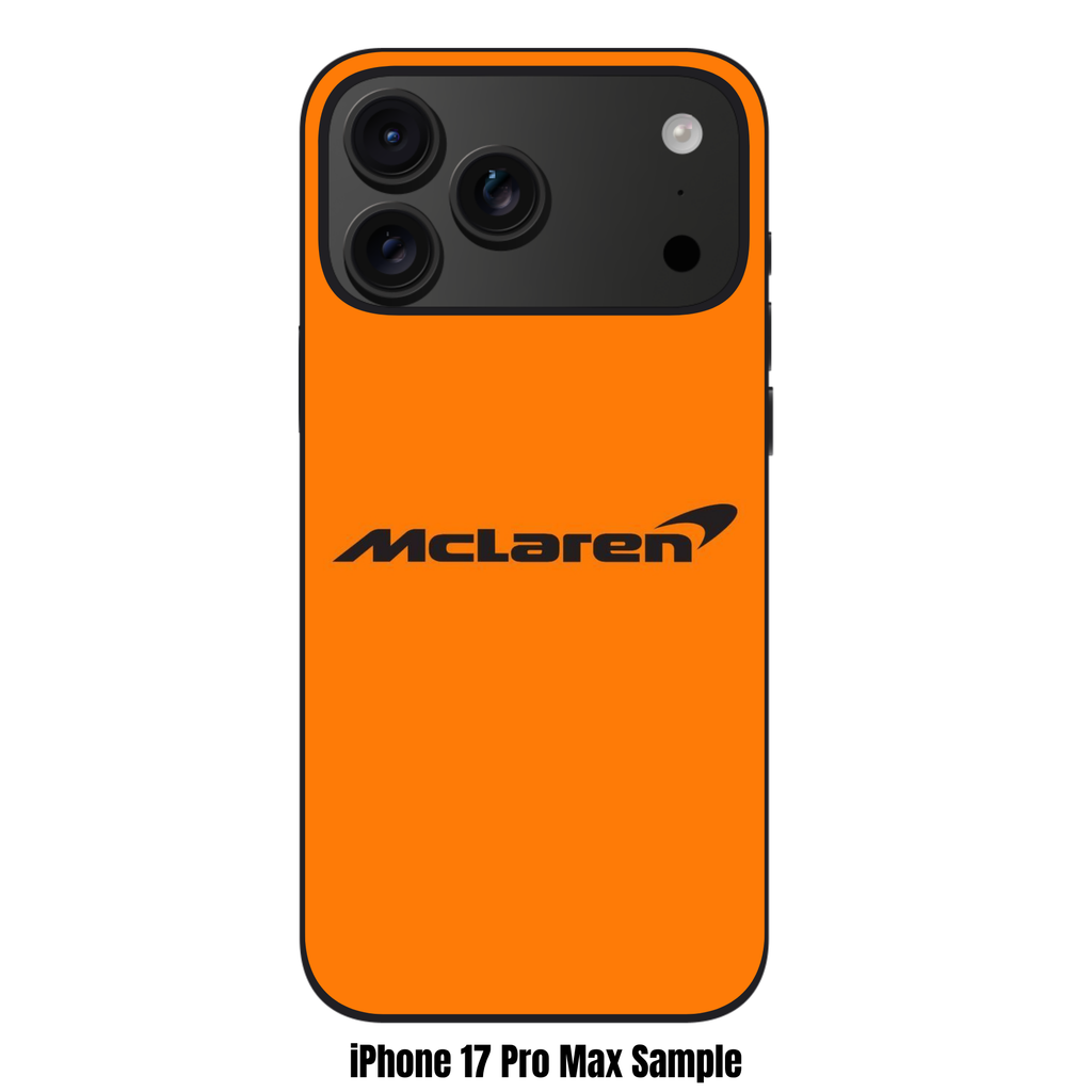 F1 Formula 1 McLaren Phone Case For iPhone Samsung Galaxy Pixel - McLaren Logo And Wordmark On Orange Background