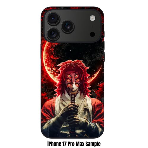 Demon Slayer Kokushibo Phone Case For iPhone Samsung Galaxy Pixel - Kokushibo Under The Blood Moon Night Sky Art