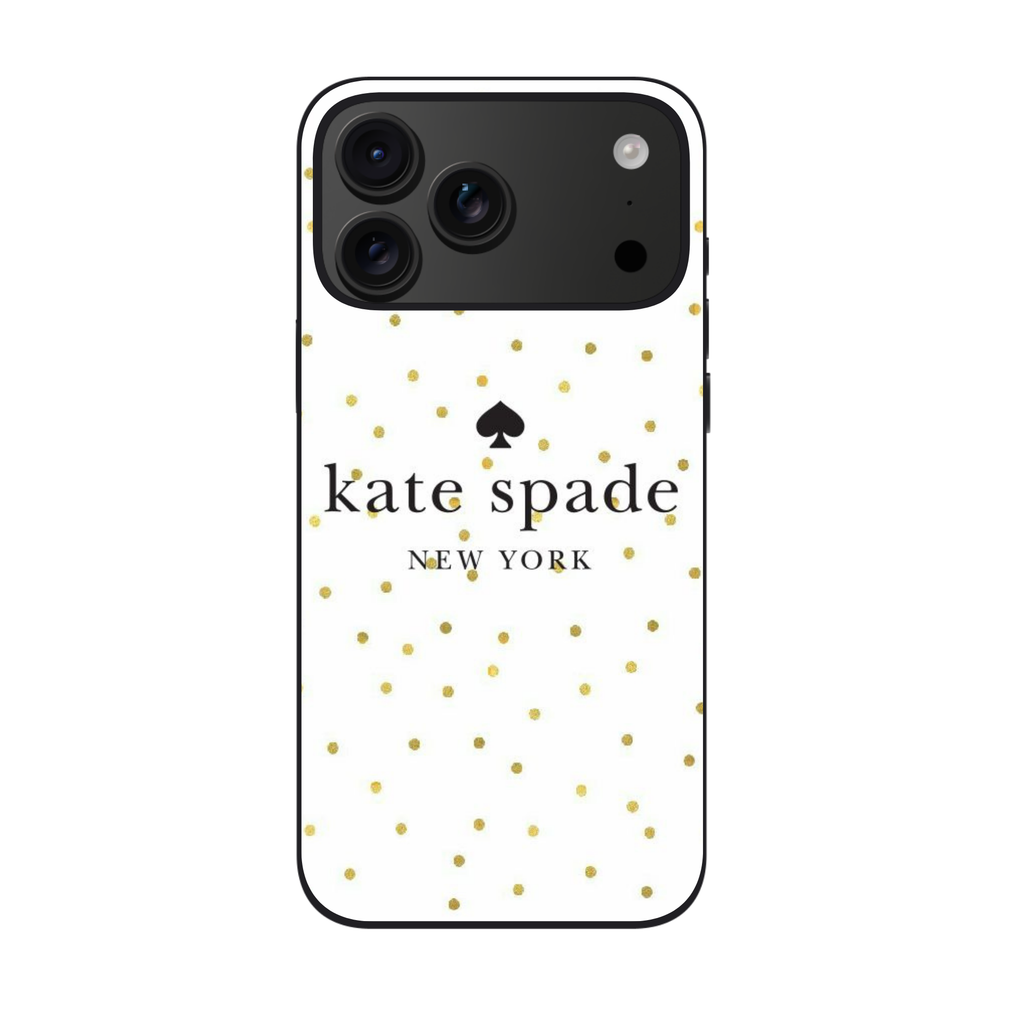 Kate Spade Phone Case For iPhone Samsung Galaxy Pixel - Kate Spade Gold Polka Dots