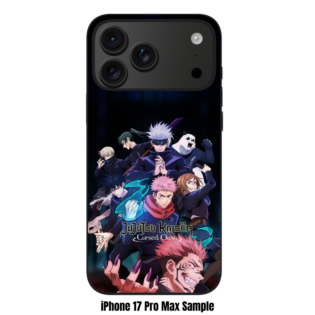 Jujutsu Kaisen Phone Case For iPhone Samsung Galaxy Pixel - Jujutsu Kaisen Cursed Clash Characters Combat Collage On Black Background