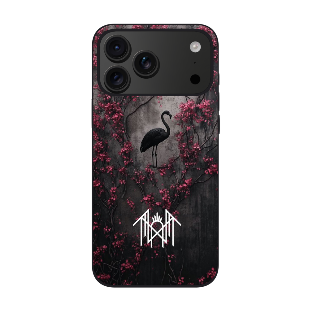 Sleep Token Phone Case For iPhone Samsung Galaxy Pixel - Sleep Token The Black Flamingo On Dark Weathered Stone Wall Background