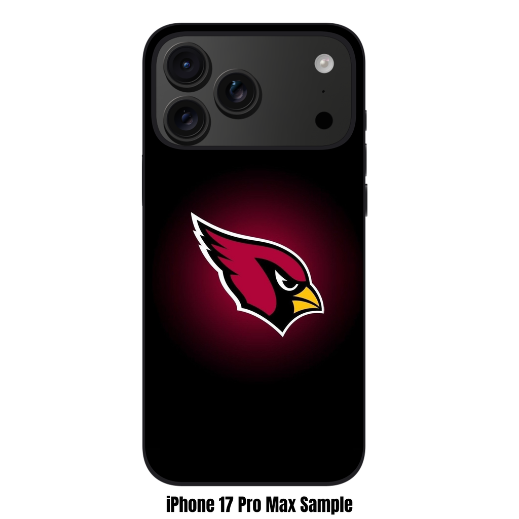 NFL Arizona Cardinals Phone Case For iPhone Samsung Galaxy Pixel - Arizona Cardinals Logo On Black And Maroon Vignette Background
