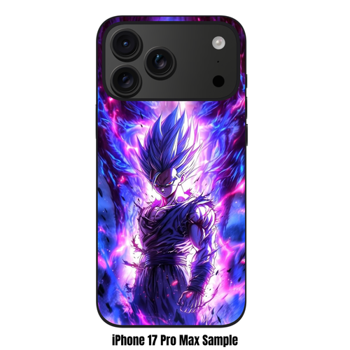 Dragon Ball Gohan Phone Case For iPhone Samsung Galaxy Pixel - Beast Gohan With Purple Energy Aura And White Lightning Art