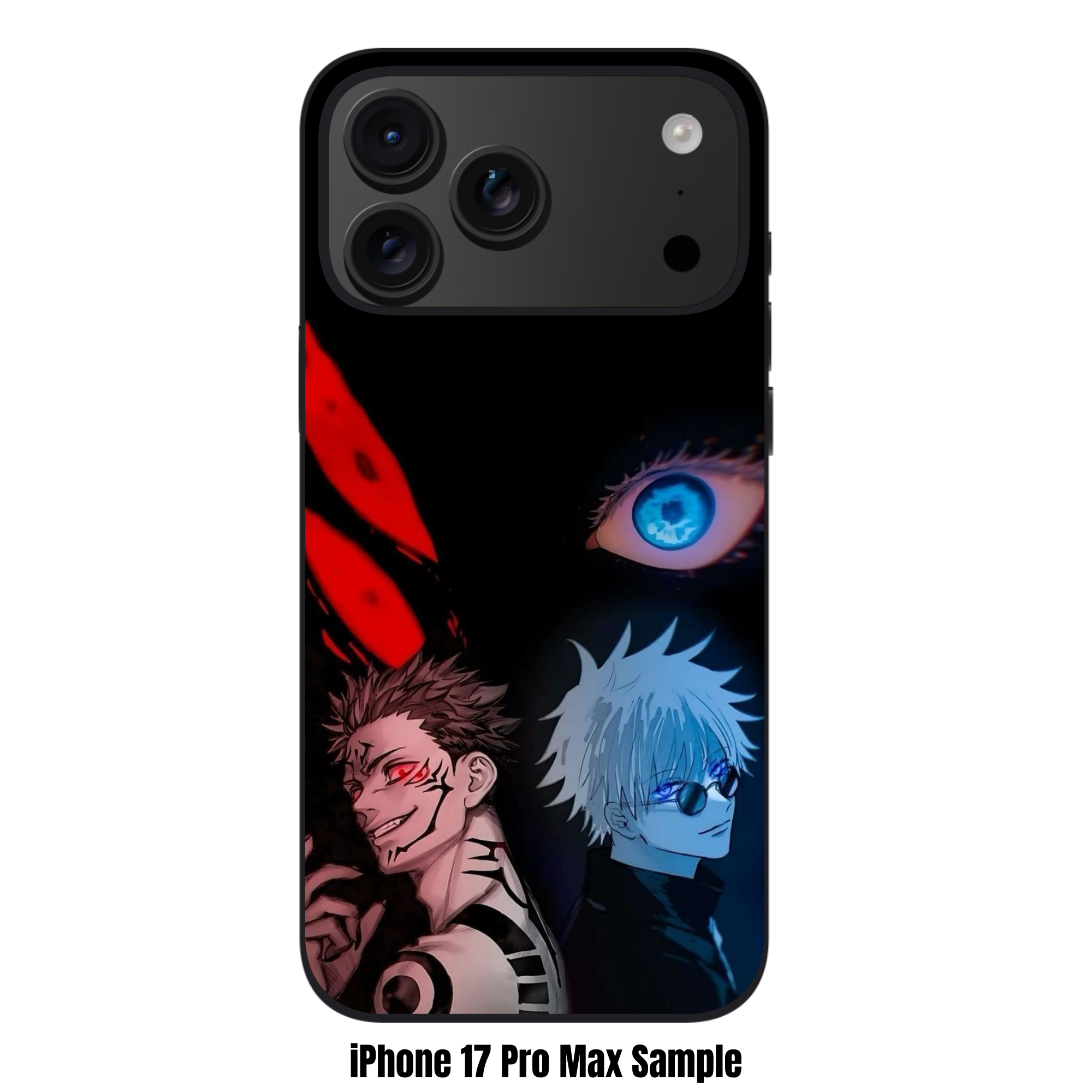 Jujutsu Kaisen Phone Case For iPhone Samsung Galaxy Pixel - Sukuna And Gojo Cursed Eyes Rivalry Poster