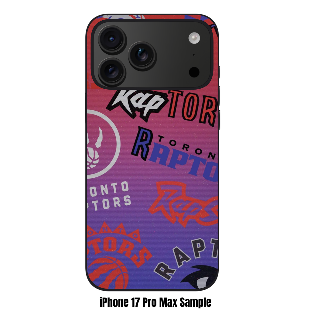 NBA Toronto Raptors Phone Case For iPhone Samsung Galaxy Pixel - Toronto Raptors Multi Logos Collage Art