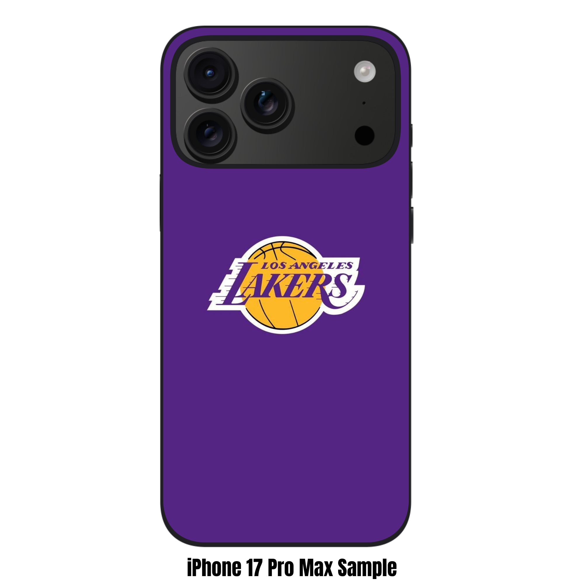 NBA Los Angeles Lakers Phone Case For iPhone Samsung Galaxy Pixel - Los Angeles Lakers Logo On Purple Background