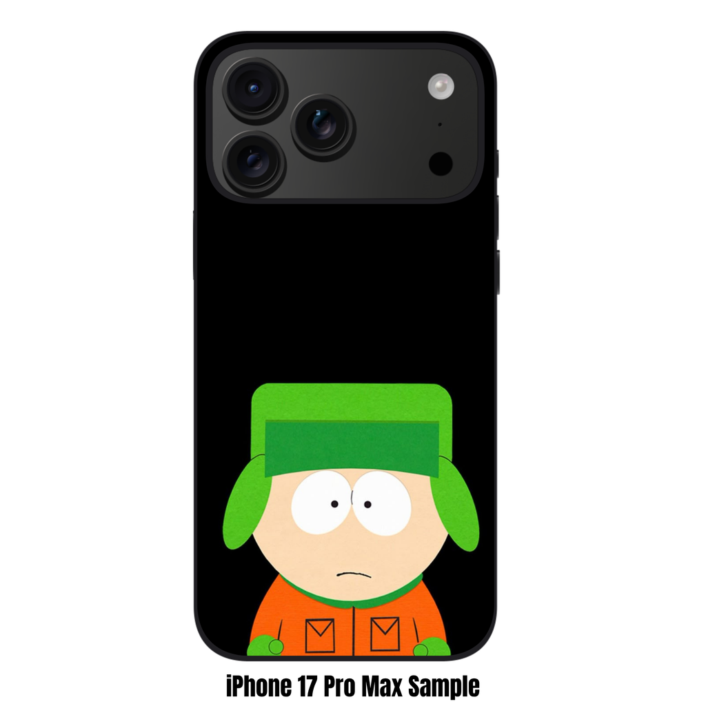 South Park Kyle Phone Case For iPhone Samsung Galaxy Pixel - South Park Kyle Broflovski On Black Background