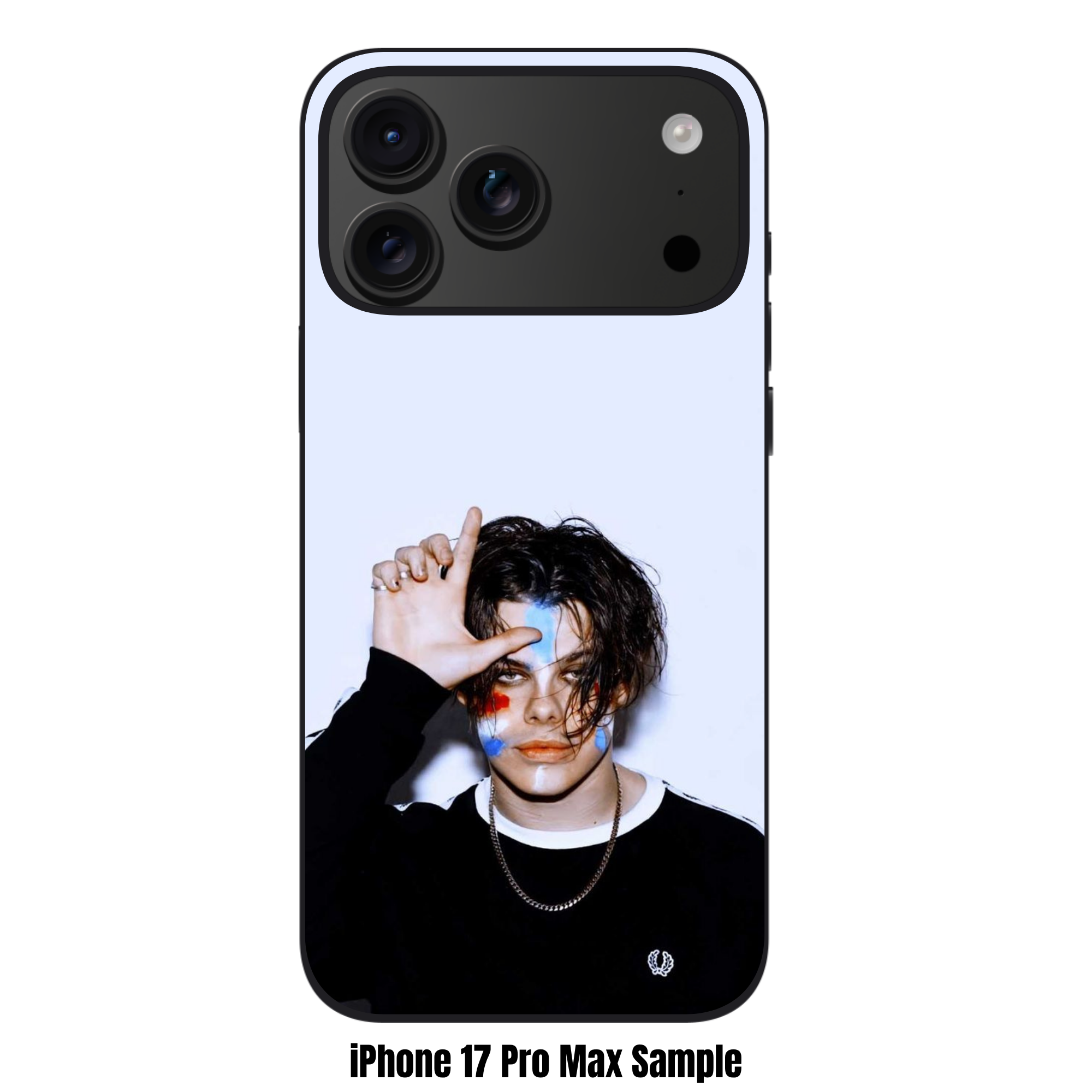 Yungblud Phone Case For iPhone Samsung Galaxy Pixel - Yungblud Making Loser Sign On White Background