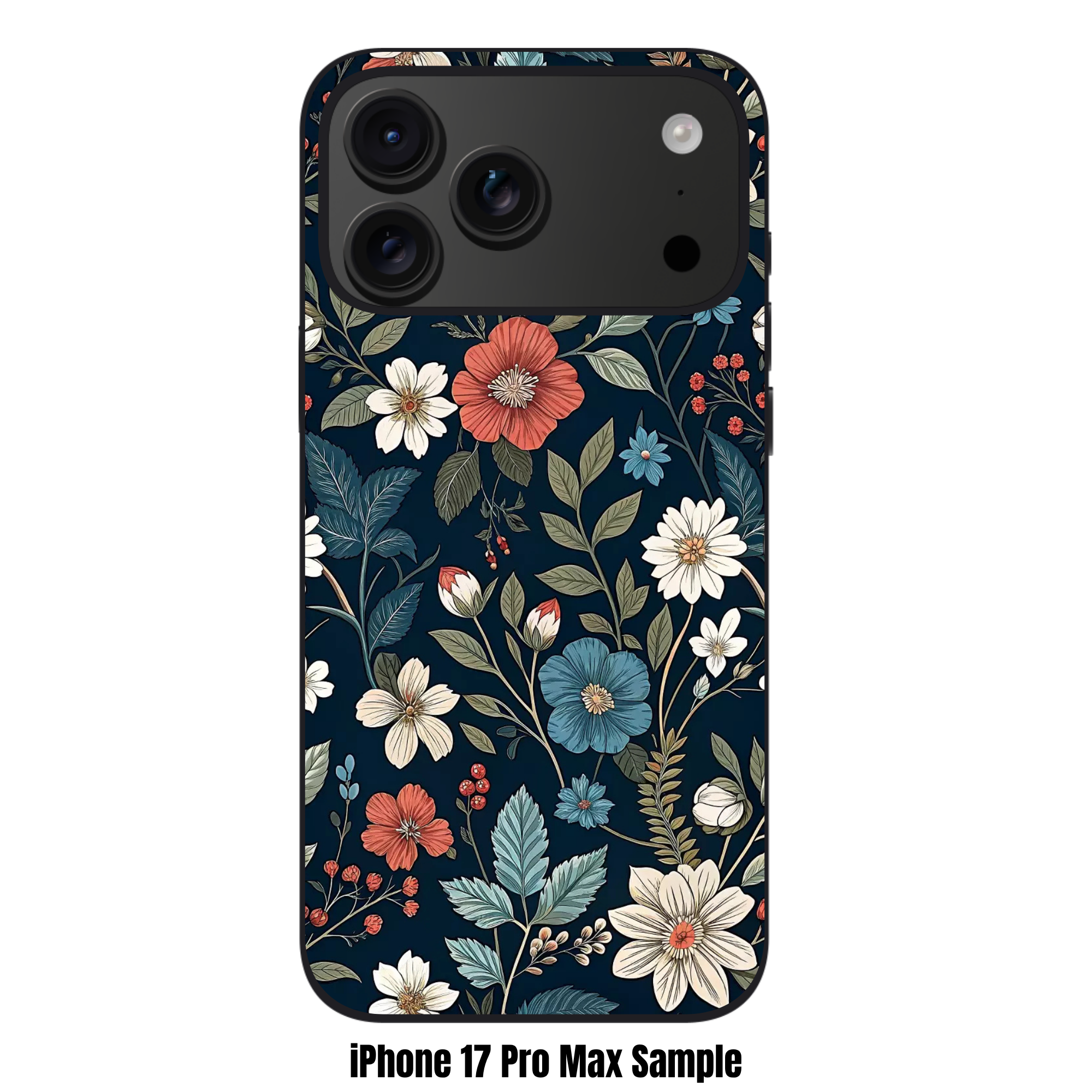 Floral Pattern Phone Case For iPhone Samsung Galaxy Pixel - Vintage Botanical Floral Seamless Pattern