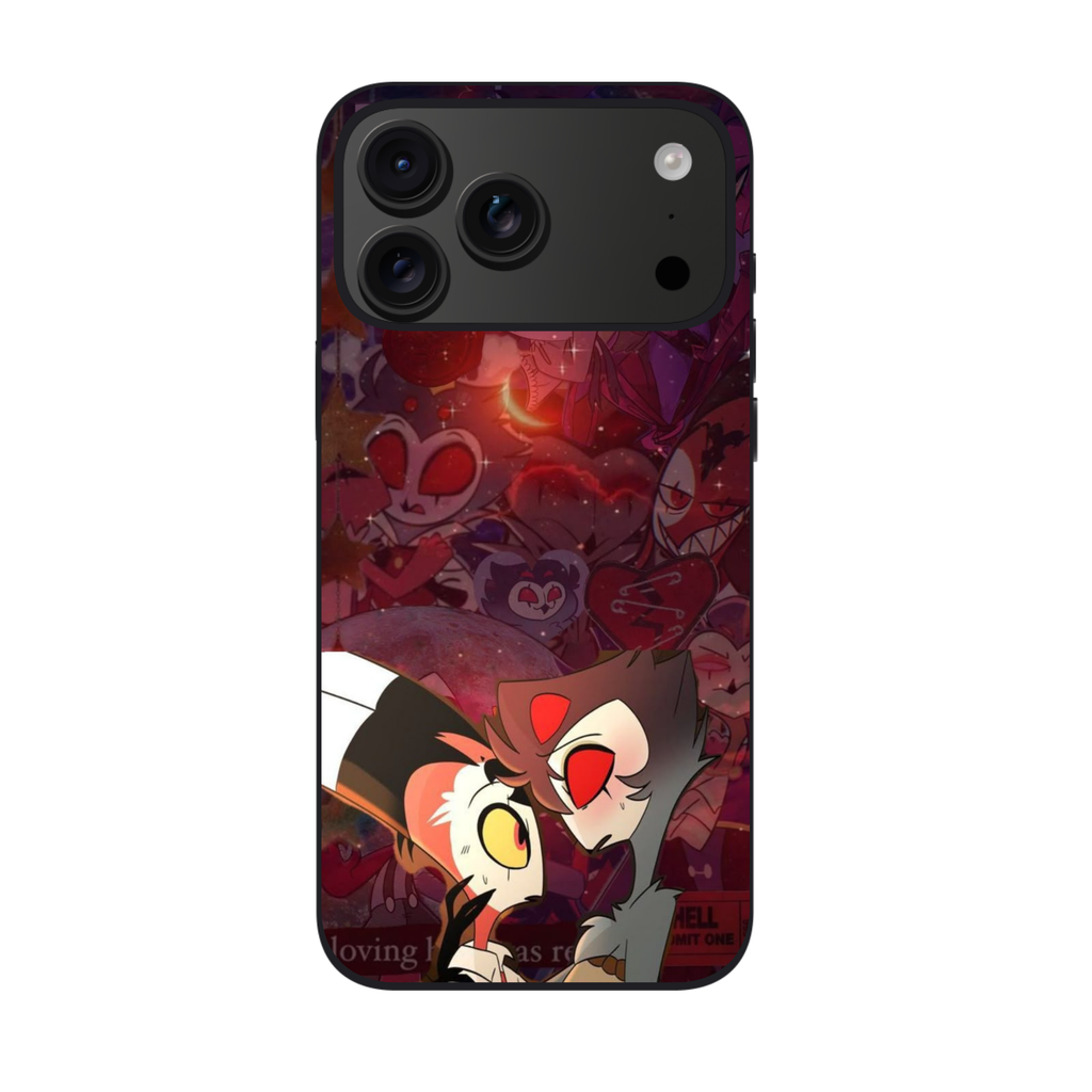 Helluva Boss Phone Case For iPhone Samsung Galaxy Pixel - Blitz And Stolas Romantic Illustration Art Poster