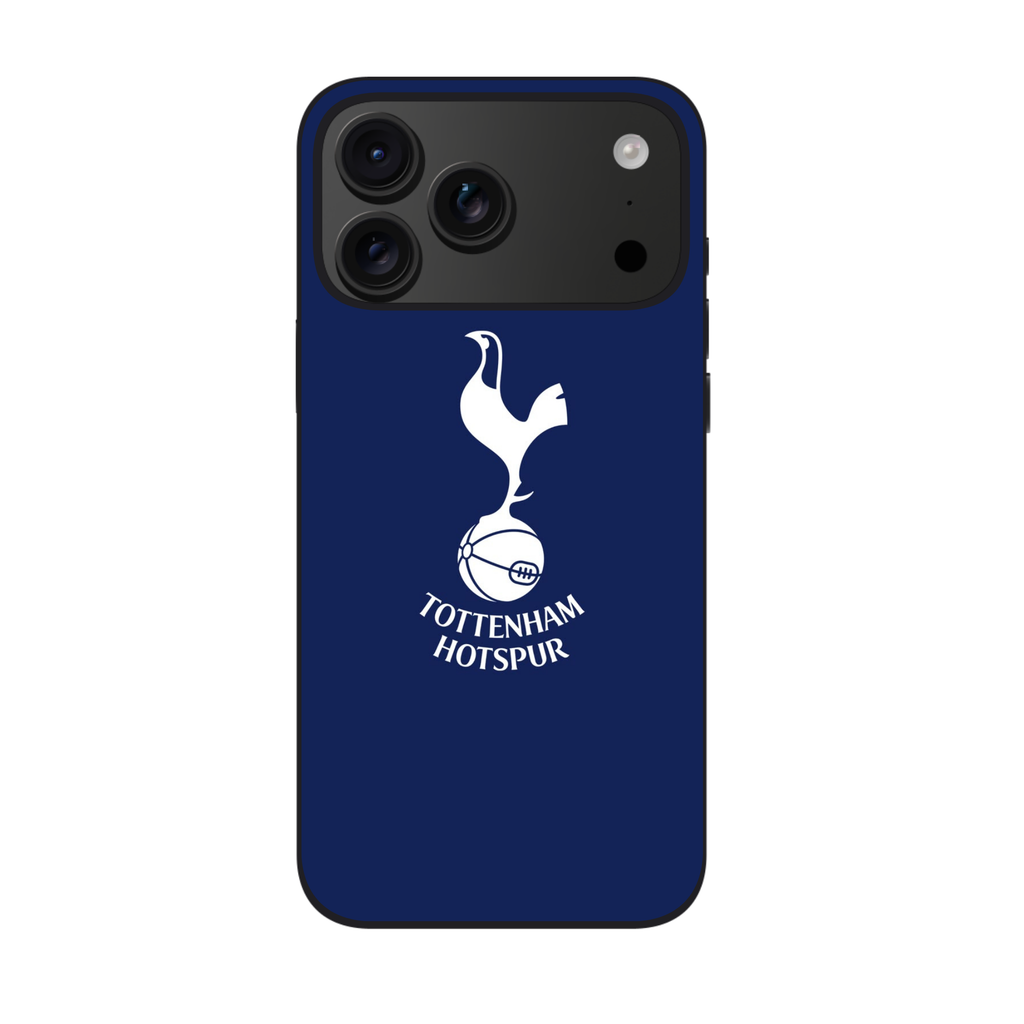 Tottenham Hotspur Phone Case For iPhone Samsung Galaxy Pixel - Tottenham Hotspur Minimalist Crest on Navy Blue Background