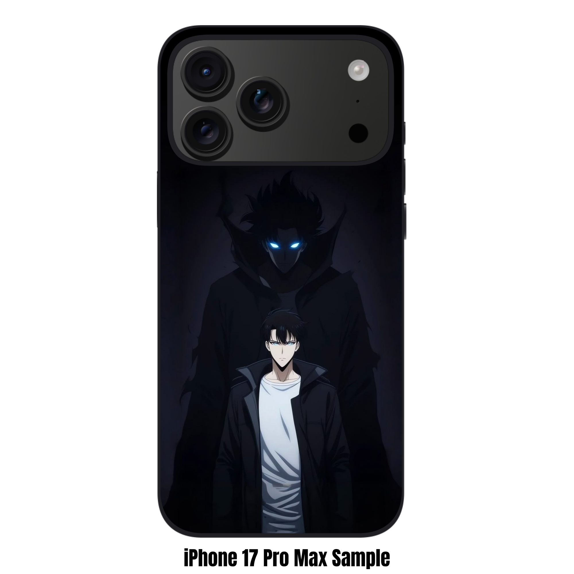 Solo Leveling Sung Jin woo Phone Case For iPhone Samsung Galaxy Pixel - Sung Jin woo Standing In Front Of His Shadow Self On Dark Background
