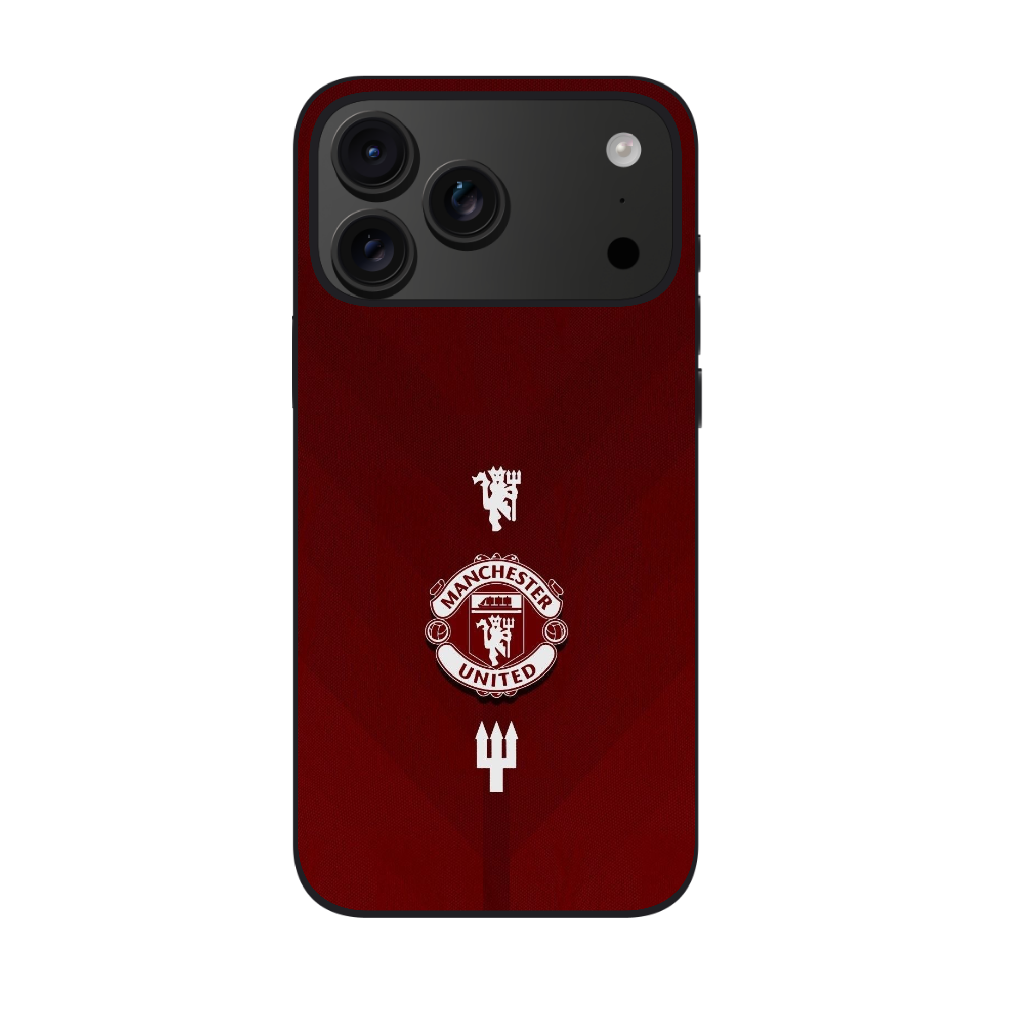 Manchester United FC Phone Case For iPhone Samsung Galaxy Pixel - Manchester United FC Red Devil Trio Minimalist Poster