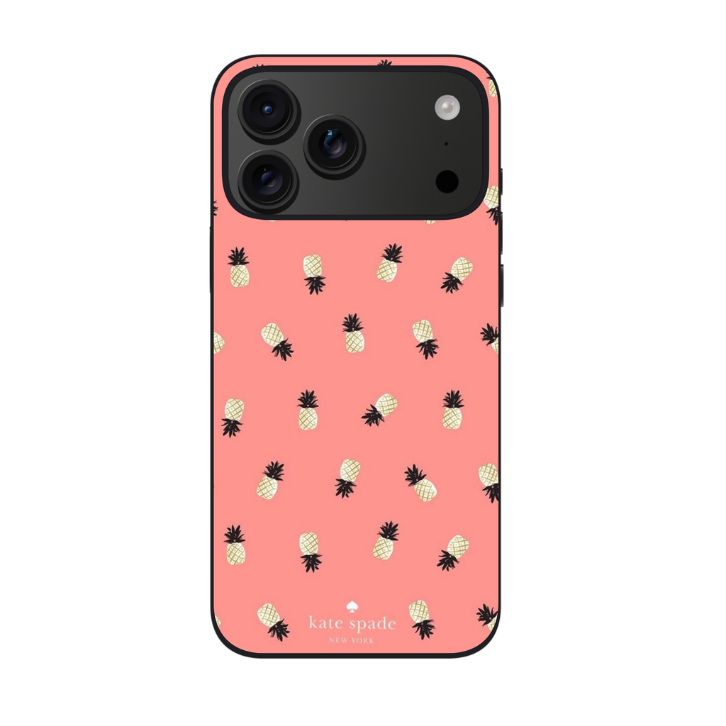 Kate Spade Phone Case For iPhone Samsung Galaxy Pixel - Kate Spade Pineapple Pattern