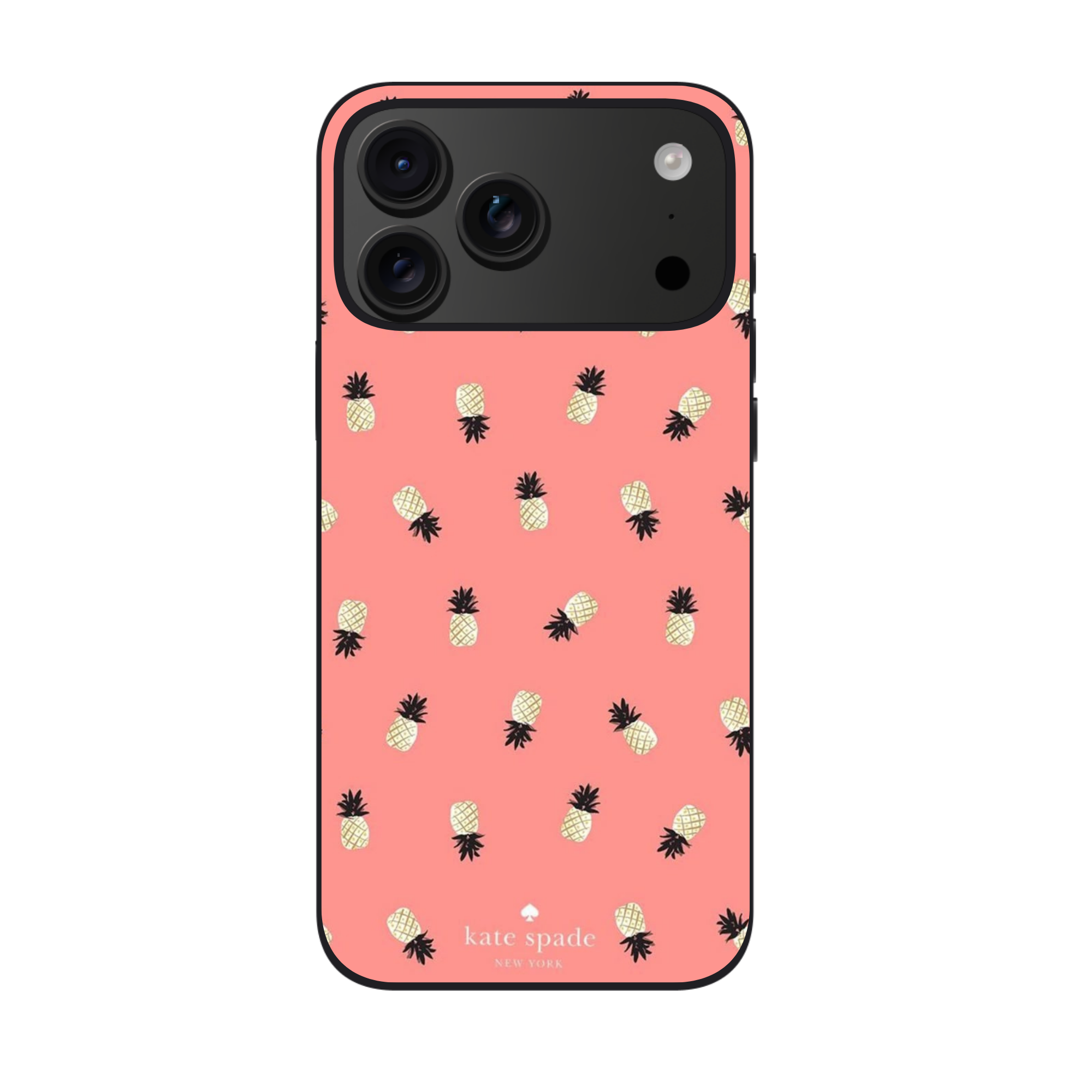 Kate Spade Phone Case For iPhone Samsung Galaxy Pixel - Kate Spade Pineapple Pattern
