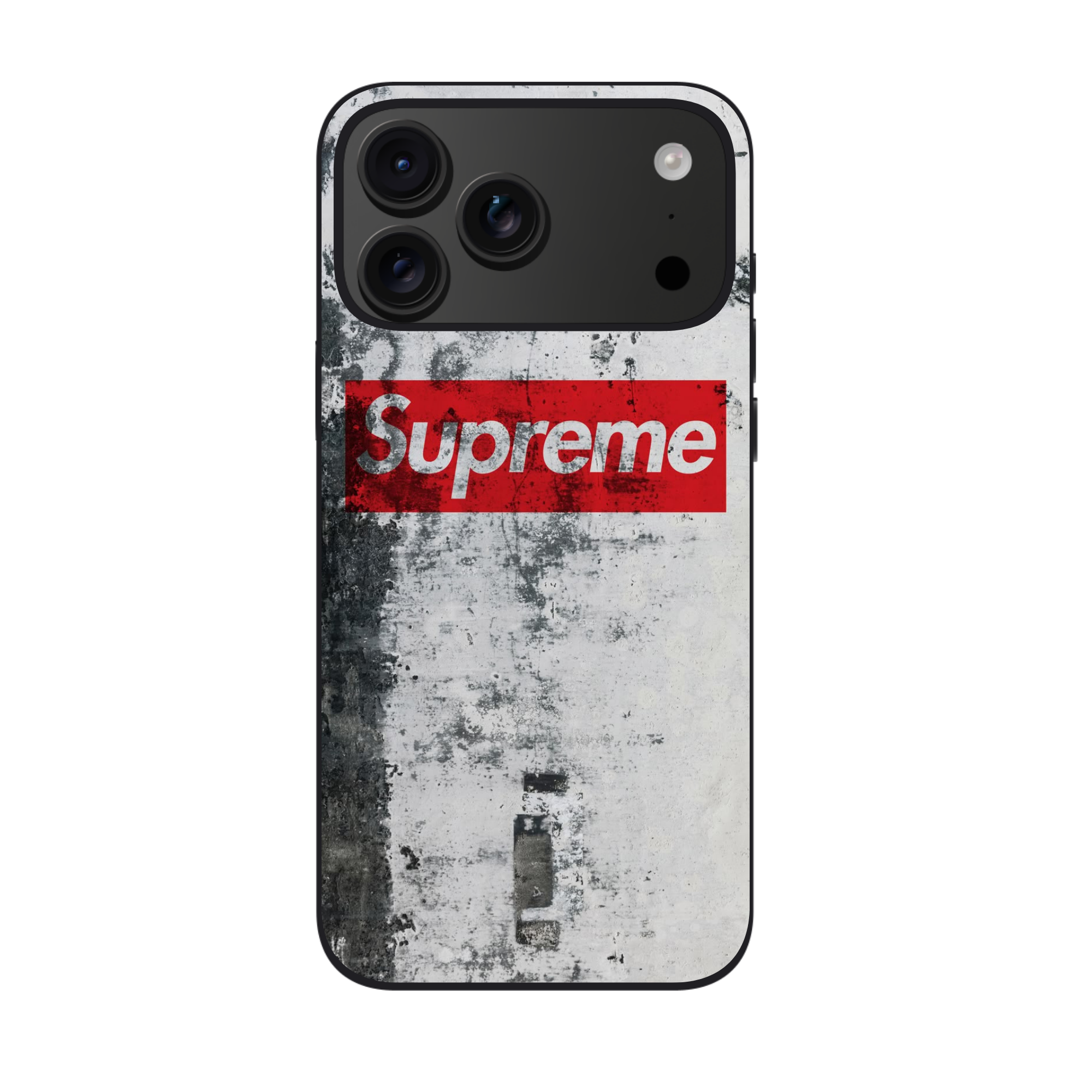Supreme Phone Case For iPhone Samsung Galaxy Pixel - Supreme Logo On Distressed Wall Art