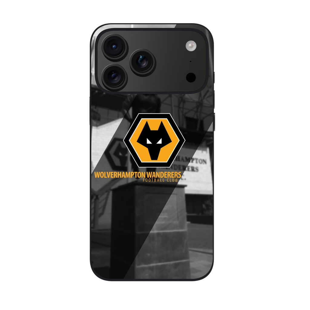 Wolverhampton Wanderers FC Phone Case For iPhone Samsung Galaxy Pixel - Wolverhampton Wanderers FC Crest Billy Wright Statue Poster