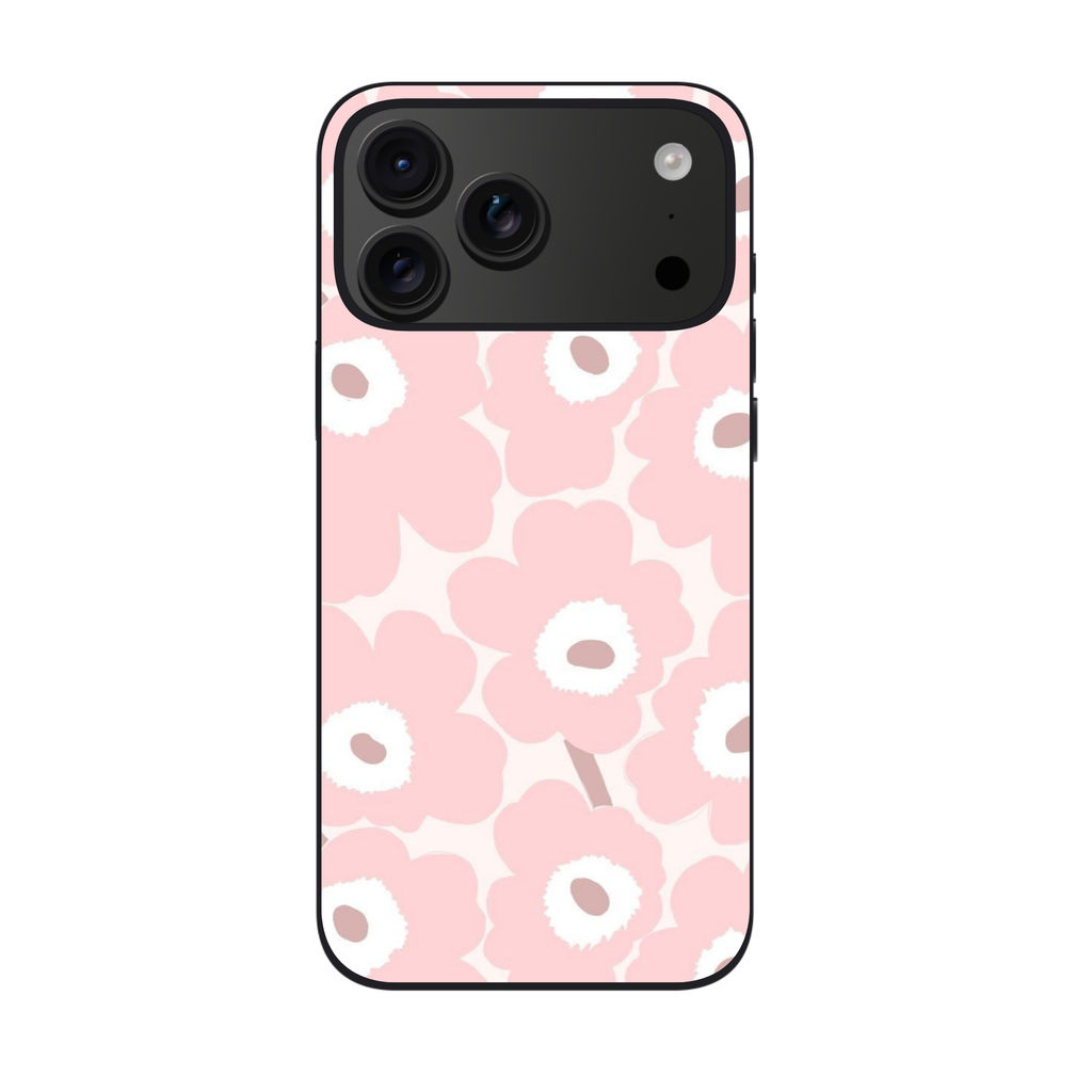 Marimekko Phone Case For iPhone Samsung Galaxy Pixel - Marimekko Unikko Light Rose Pattern