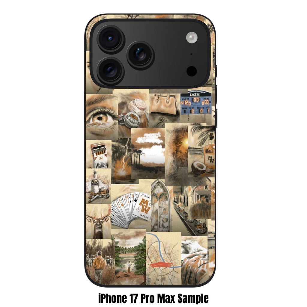 Morgan Wallen Phone Case For iPhone Samsung Galaxy Pixel - Morgan Wallen Country Music Aesthetic Collage