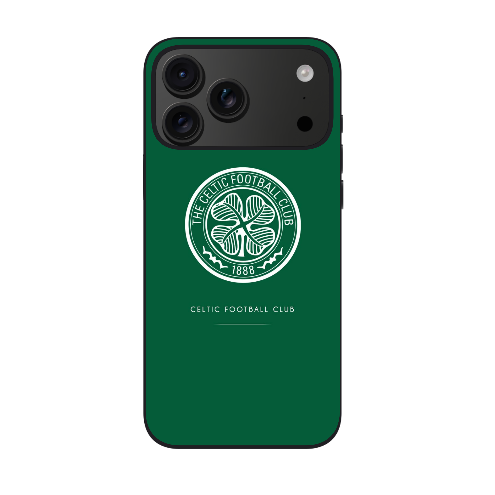 Celtic FC Phone Case For iPhone Samsung Galaxy Pixel - Celtic FC The Hoops 1888 Logo On Celtic Green Background