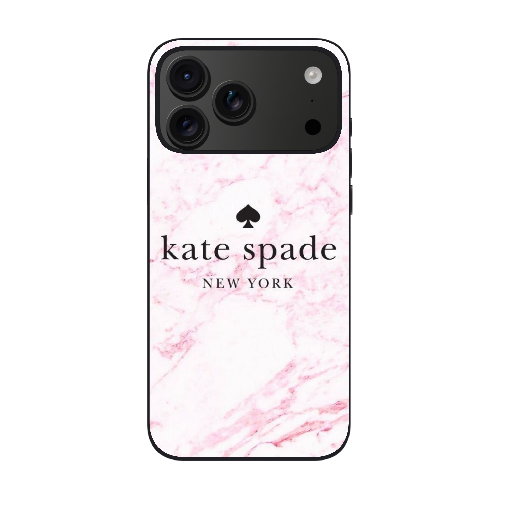 Kate Spade Phone Case For iPhone Samsung Galaxy Pixel - Kate Spade Pink Marble Pattern